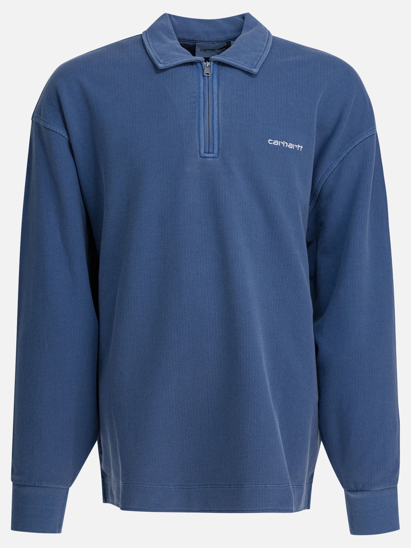 Half zip sweatshirts Logo  Blue - Carhartt WIP Men | PDP | Replica Handbags  | Zoom-Modal
