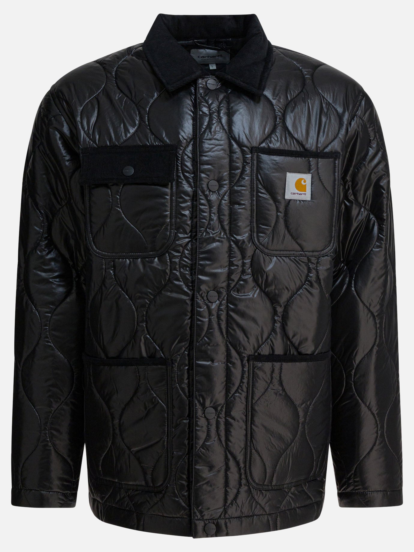 Quilted & Utility Jackets Logo  Black - Carhartt WIP Men | PLP | Replica Handbags  
