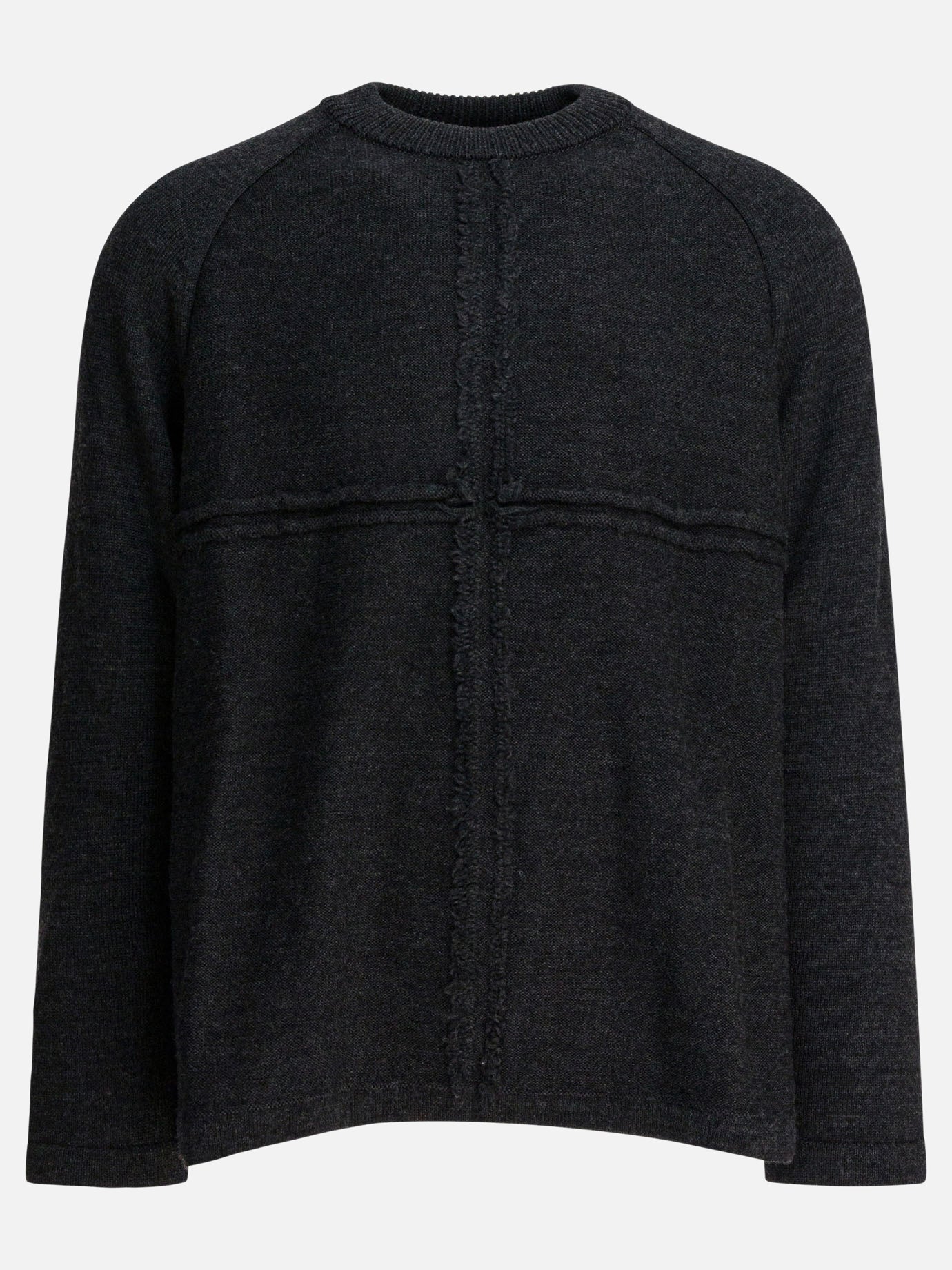 Crewneck sweaters Textured knit  Grey - Comme Des Garçons Homme Men | PDP | Replica Handbags  | Zoom-Modal
