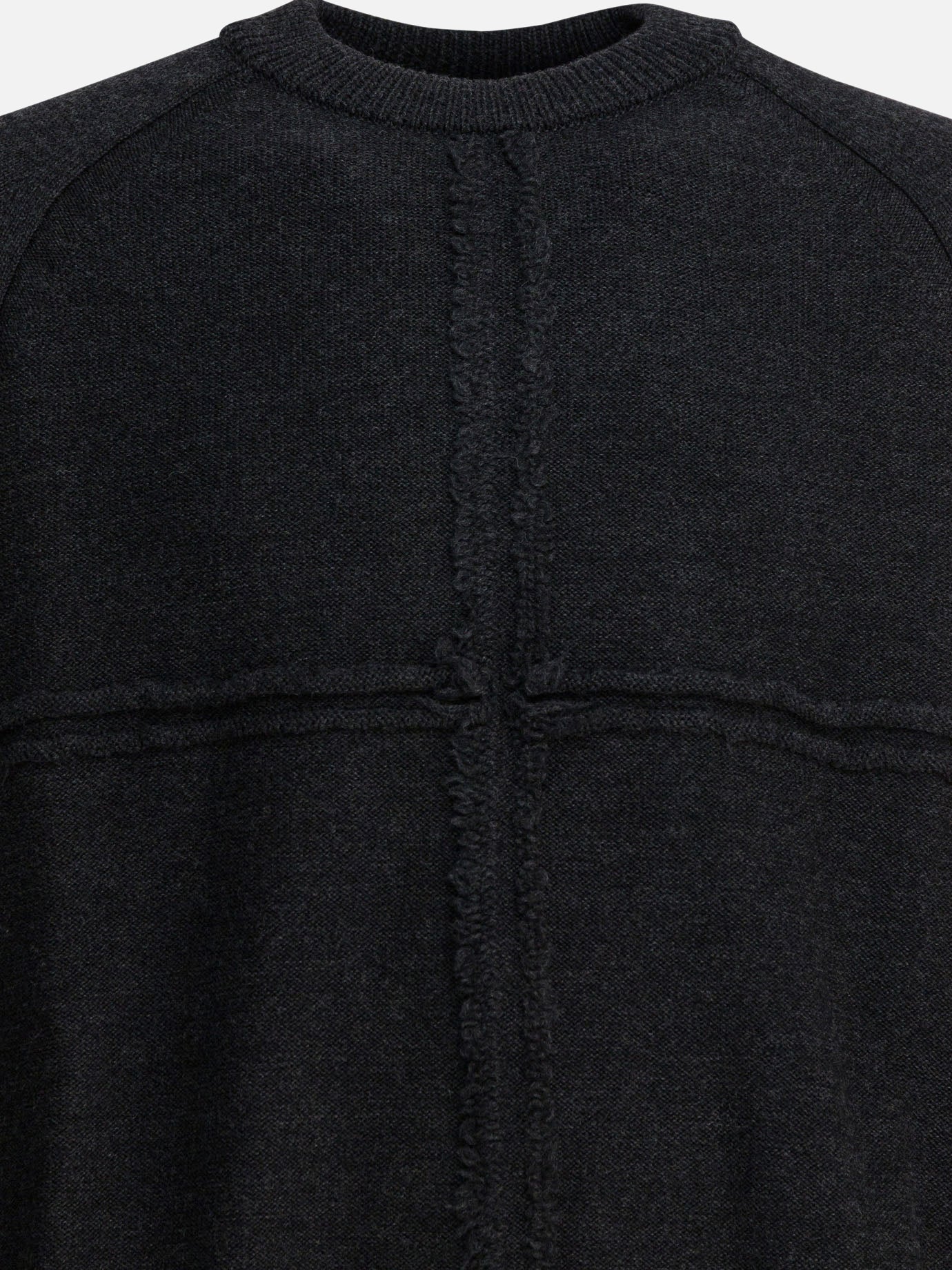 Crewneck sweaters Textured knit  Grey - Comme Des Garçons Homme Men | PDP | Replica Handbags  | Zoom-Modal_3
