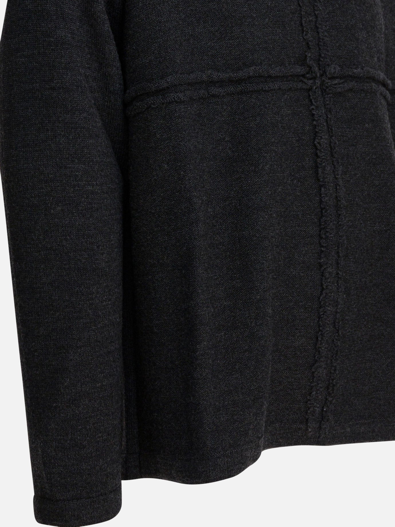 Crewneck sweaters Textured knit  Grey - Comme Des Garçons Homme Men | PDP | Replica Handbags  | Zoom-Modal_4
