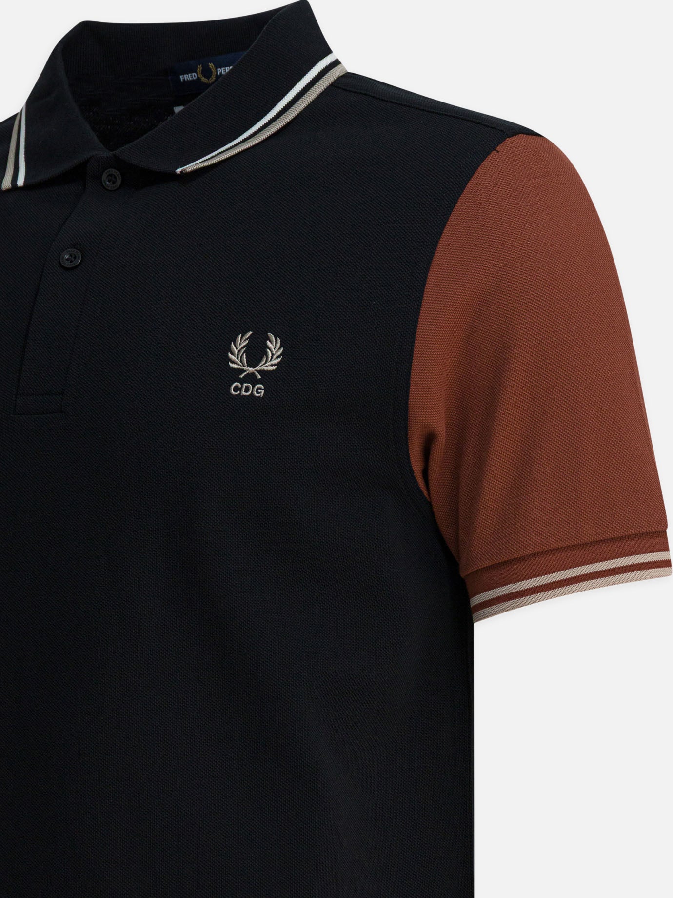 Polo shirts with buttons Logo  Black - Comme Des Garçons Shirt Men | PDP | Replica Handbags  | Zoom-Modal_4
