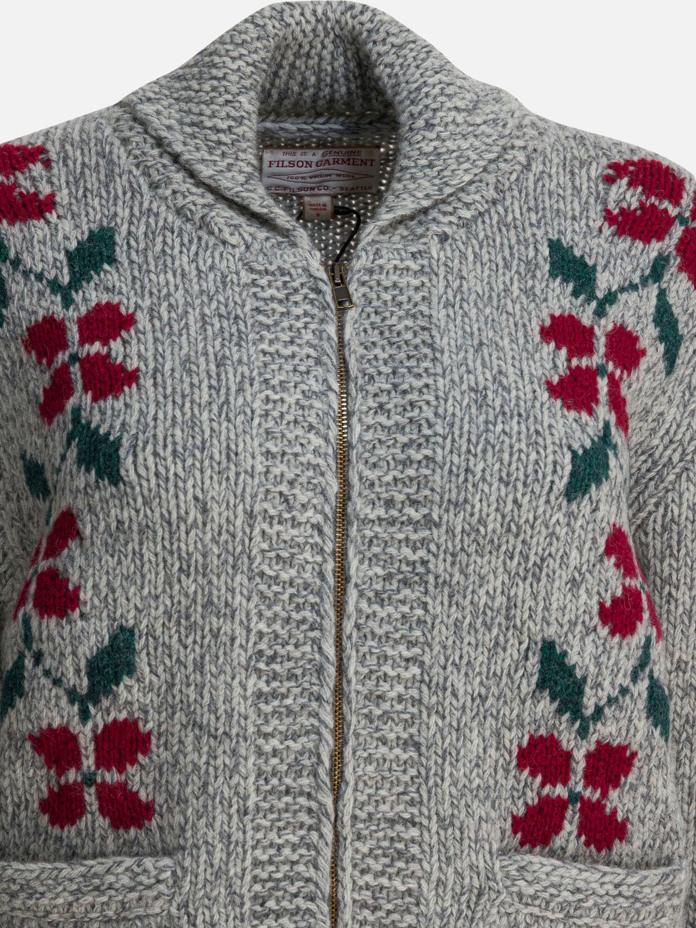 Cardigans Textured knit  Grey - Filson Women | PDP | Replica Handbags  | Zoom-Modal_3
