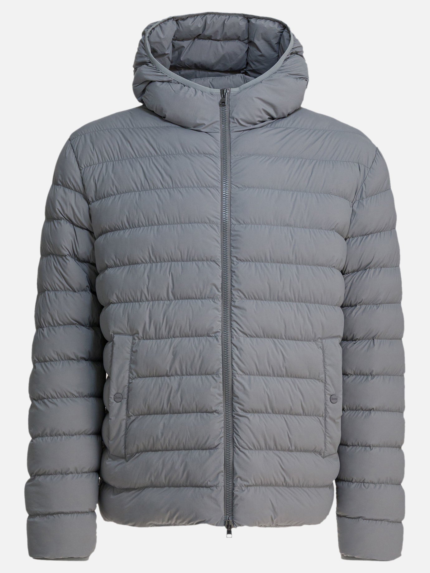Down jackets Solid colour  Grey - Herno Men | PDP | Replica Handbags  | thumbnail