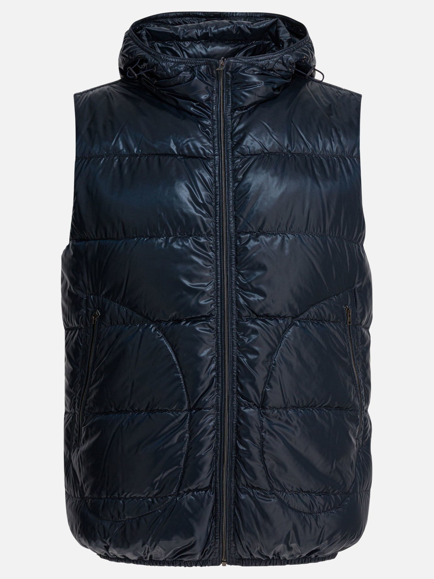 Vest jackets Solid colour  Blue - Herno Men | PDP | Replica Handbags  | Zoom-Modal
