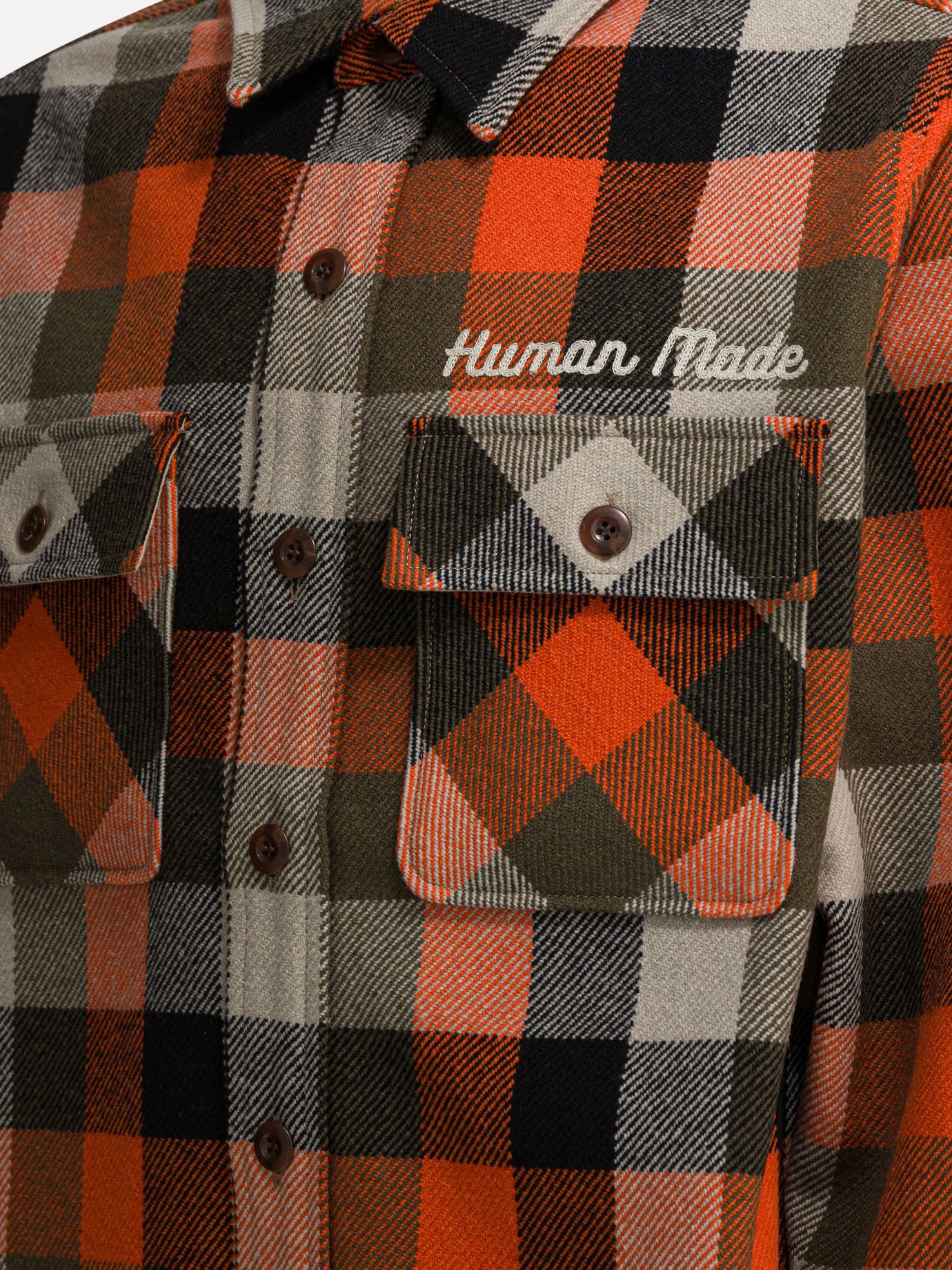 Overshirt jackets Check  Orange - Human Made Men | PDP | Replica Handbags  | thumbnail_4