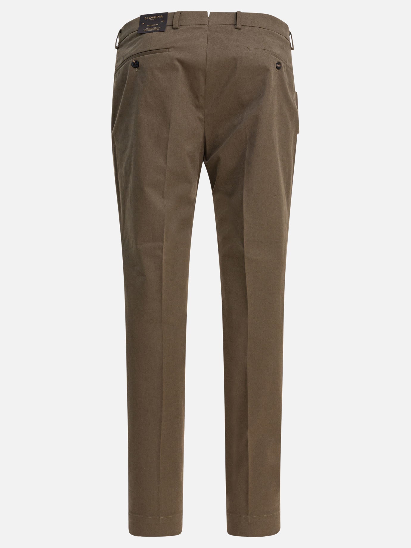 Tailored trousers Solid colour  Brown - Incotex Men | PDP | Replica Handbags  | thumbnail_2