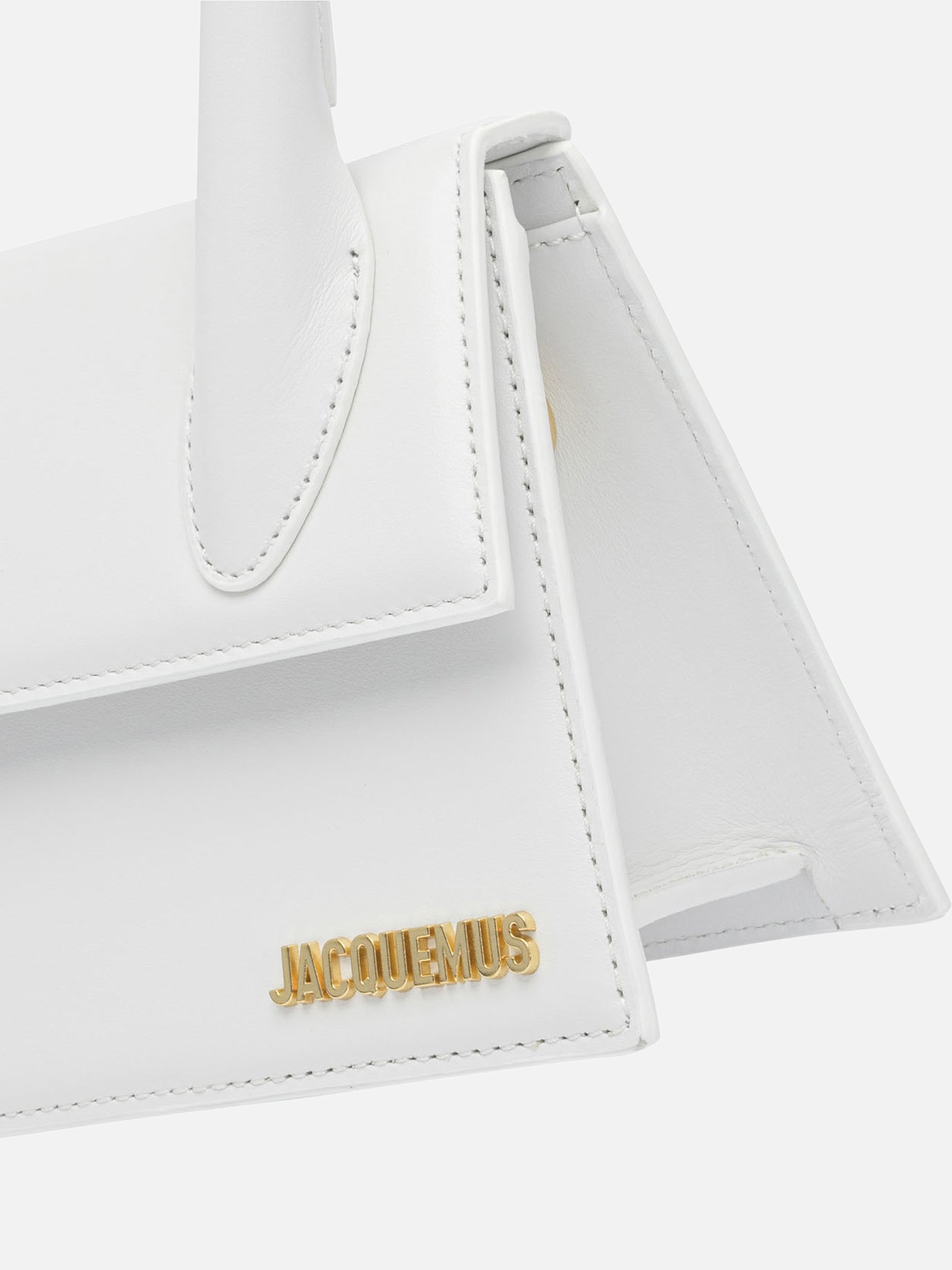 Small bags 100% cow leather - Lining : 100% cotton  White - Jacquemus Women | PDP | Replica Handbags  | thumbnail_4