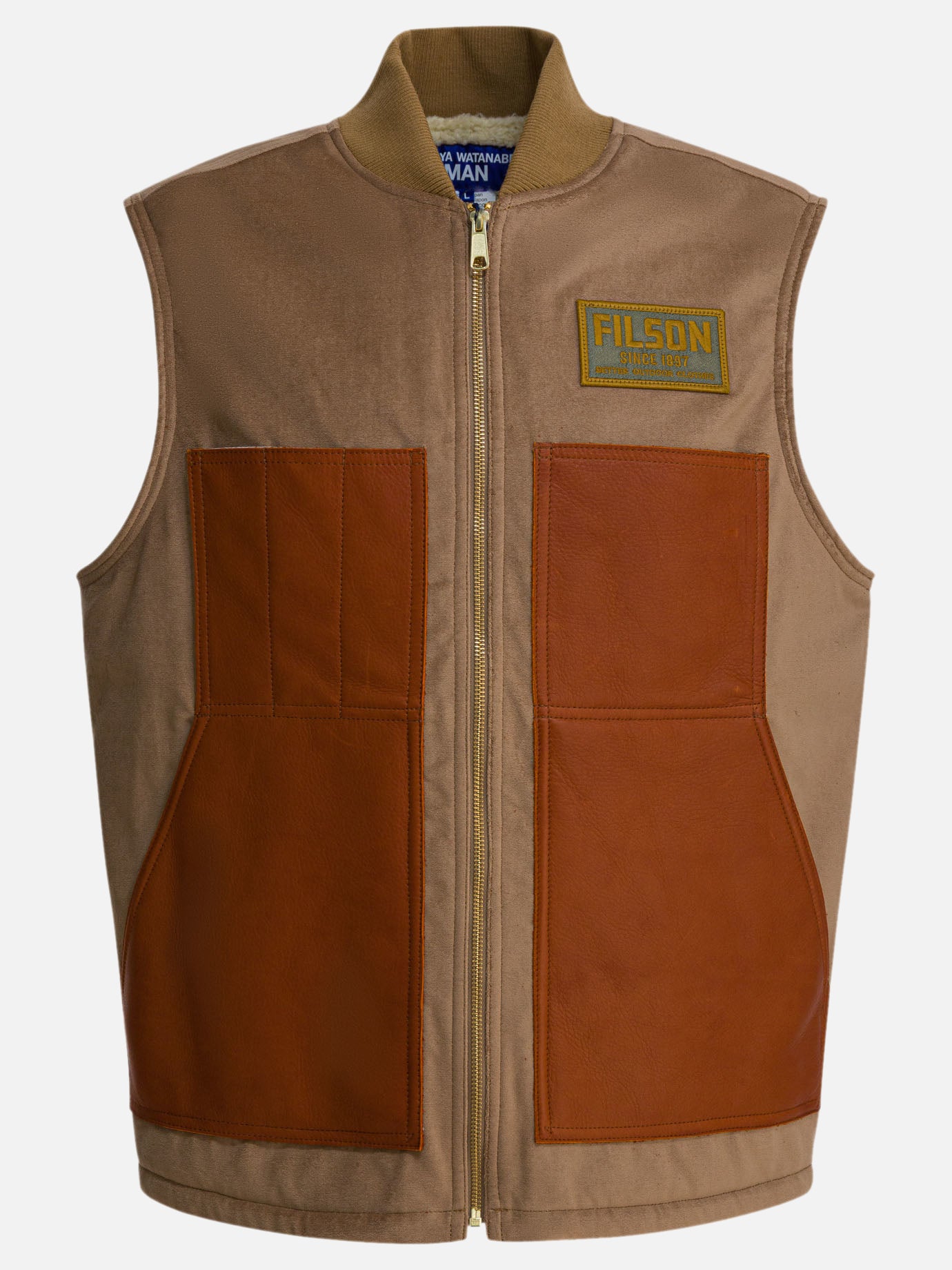 Vest jackets Logo  Brown - Junya Watanabe MAN Men | PDP | Replica Handbags  | Zoom-Modal
