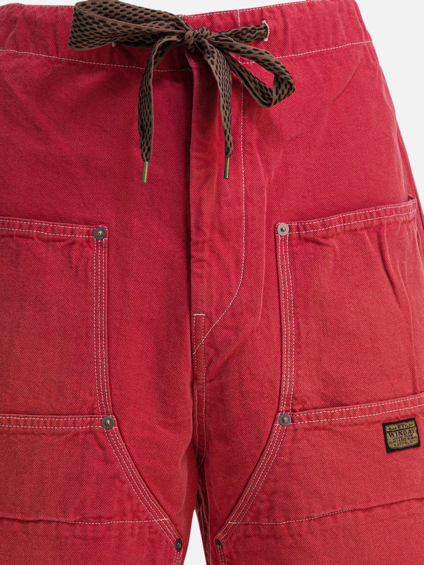 Drawstring shorts Solid colour  Brown - KAPITAL Men | PDP | Replica Handbags  | Zoom-Modal_3
