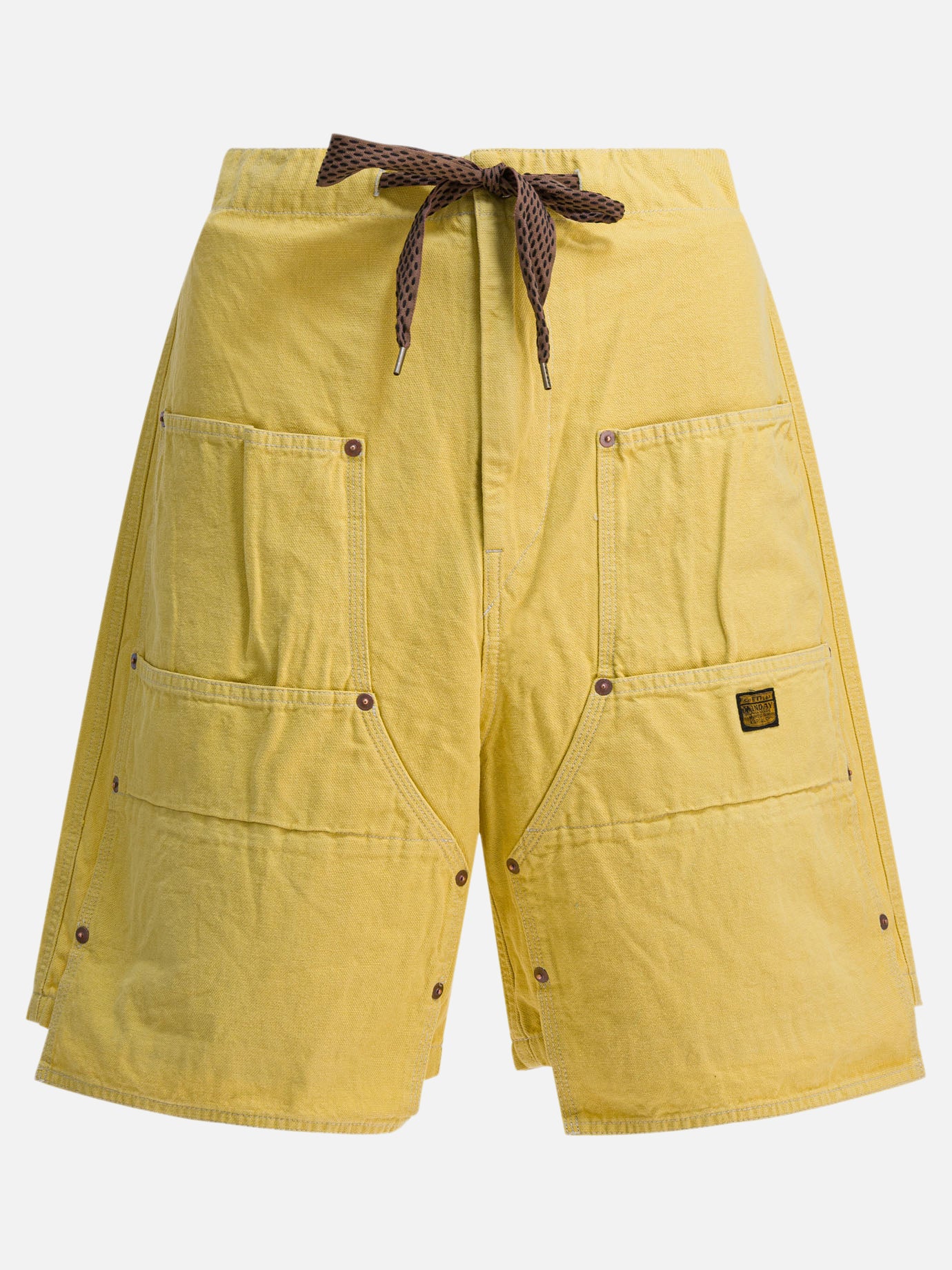 Drawstring shorts Solid colour  Yellow - KAPITAL Men | PDP | Replica Handbags  | Zoom-Modal
