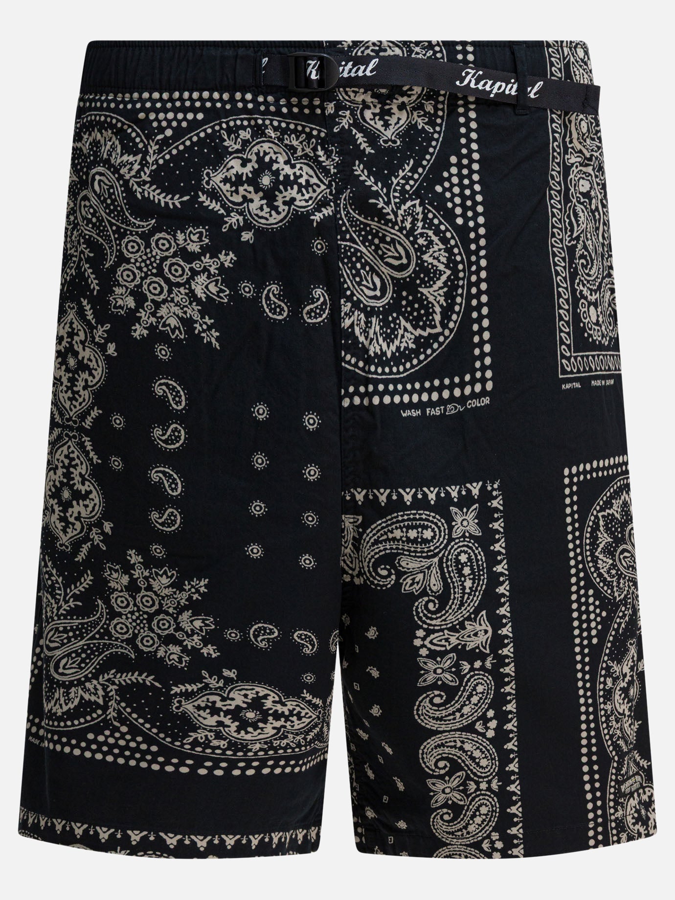 Drawstring shorts Paisley  Black - KAPITAL Men | PLP | Replica Handbags  
