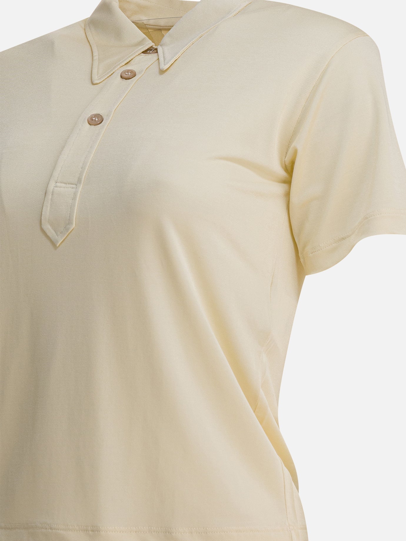 Polo shirts with buttons Solid colour  Beige - Maison Margiela Women | PDP | Replica Handbags  | Zoom-Modal_3
