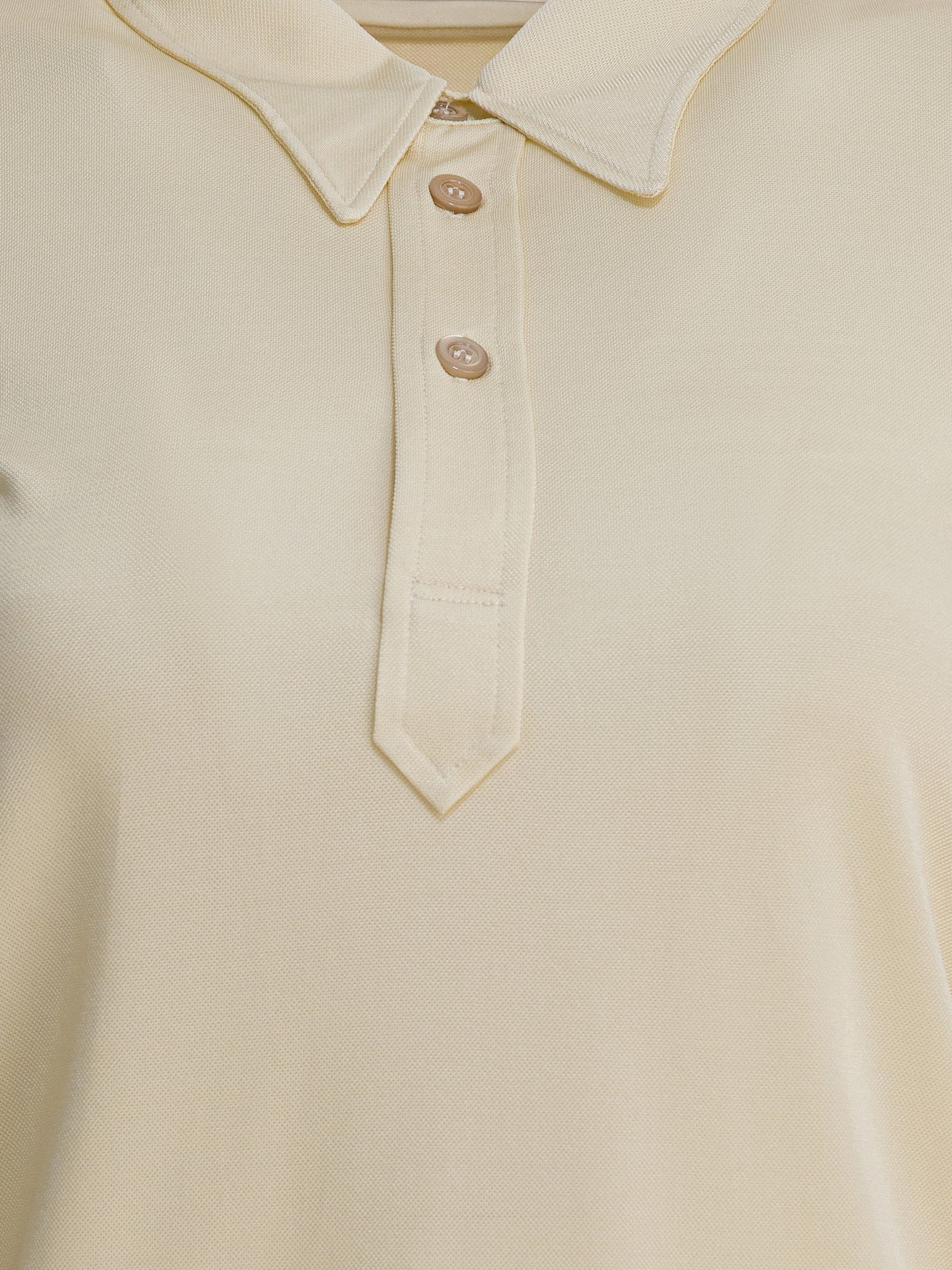Polo shirts with buttons Solid colour  Beige - Maison Margiela Women | PDP | Replica Handbags  | Zoom-Modal_4

