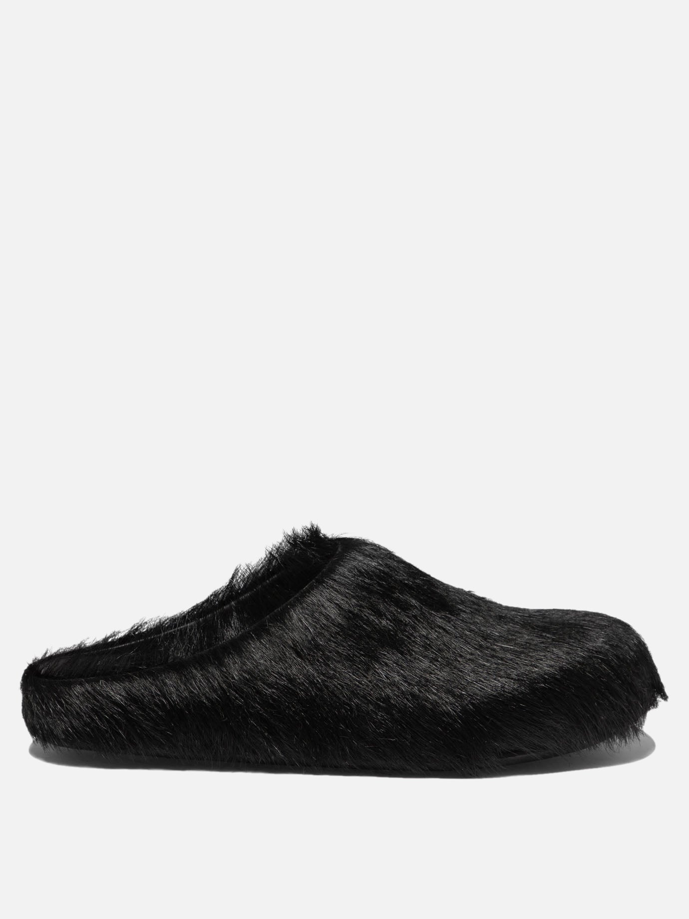Slippers 100% calf hair - 100% rubber  Black - Marni Women | PLP | Replica Handbags  
