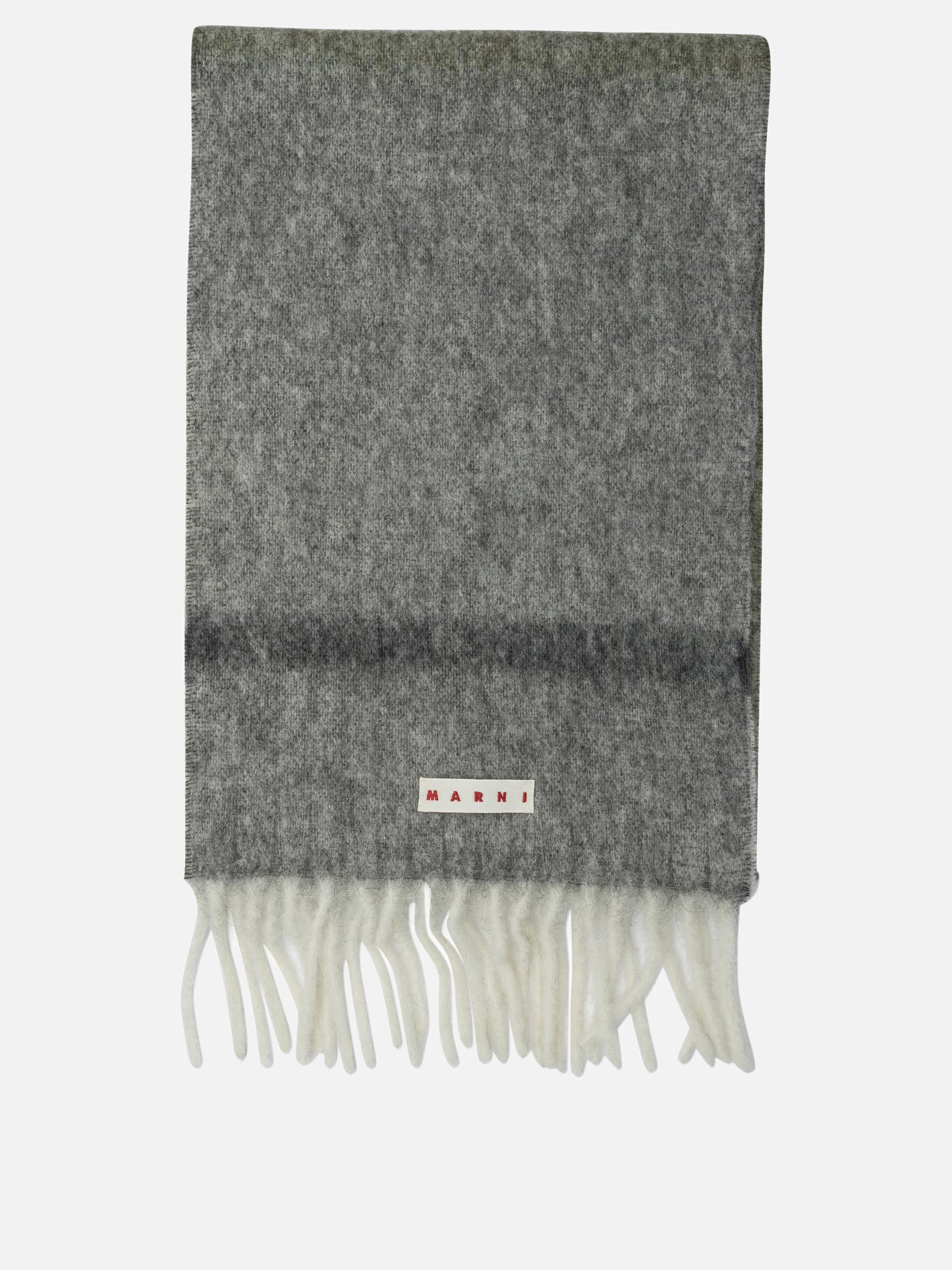 Fringed scarves 28% mohair 28% alpaca 24% virgin wool 20% polyamide  Grey - Marni Women | PLP | Replica Handbags  
