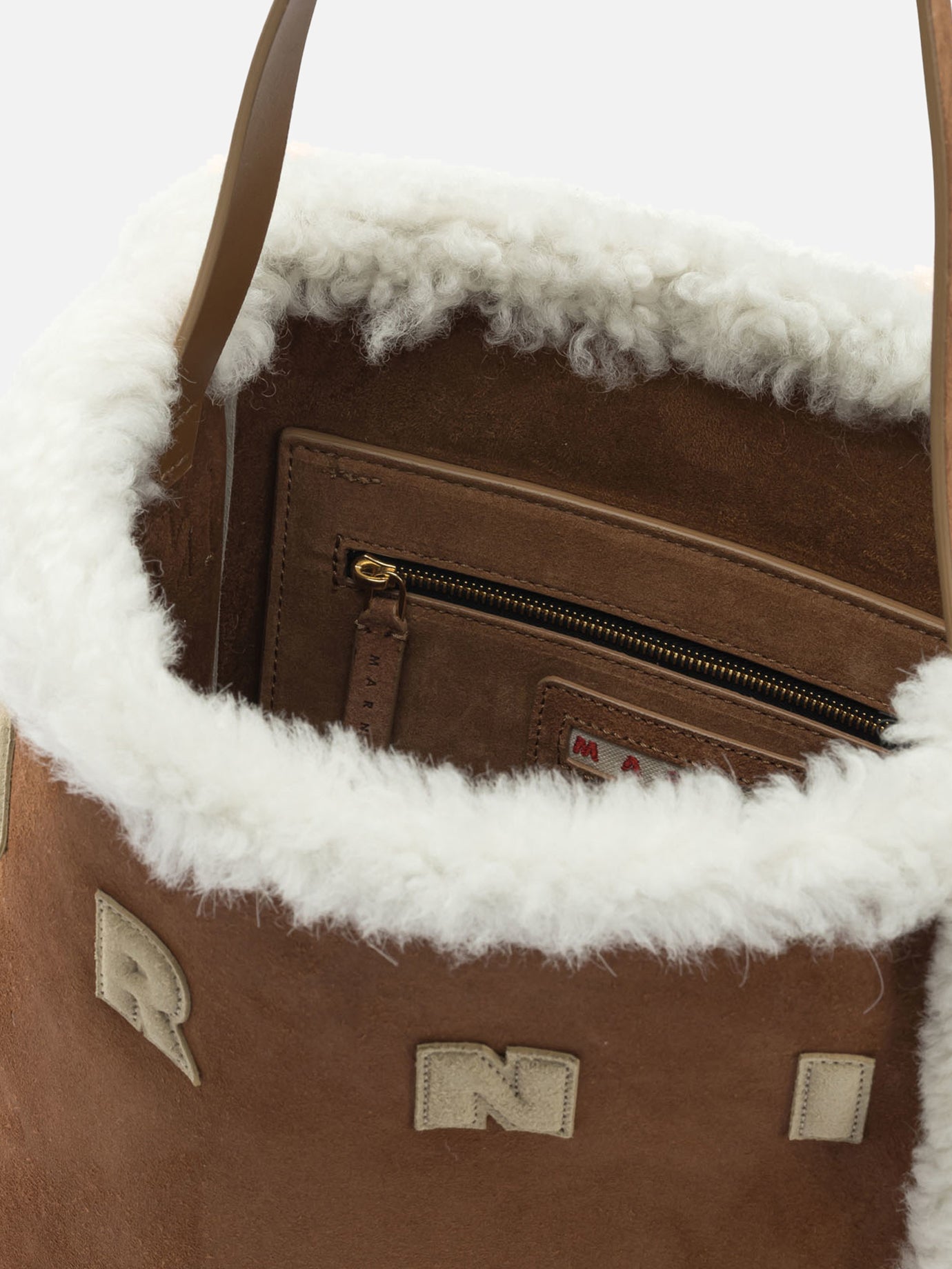 Small bags 100% calf leather  Brown - Marni Women | PDP | Replica Handbags  | Zoom-Modal_5
