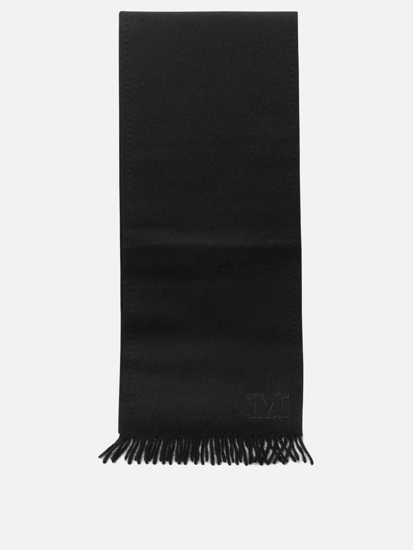 Fringed scarves 100% camel  Black - Max Mara Women | PLP | Replica Handbags  
