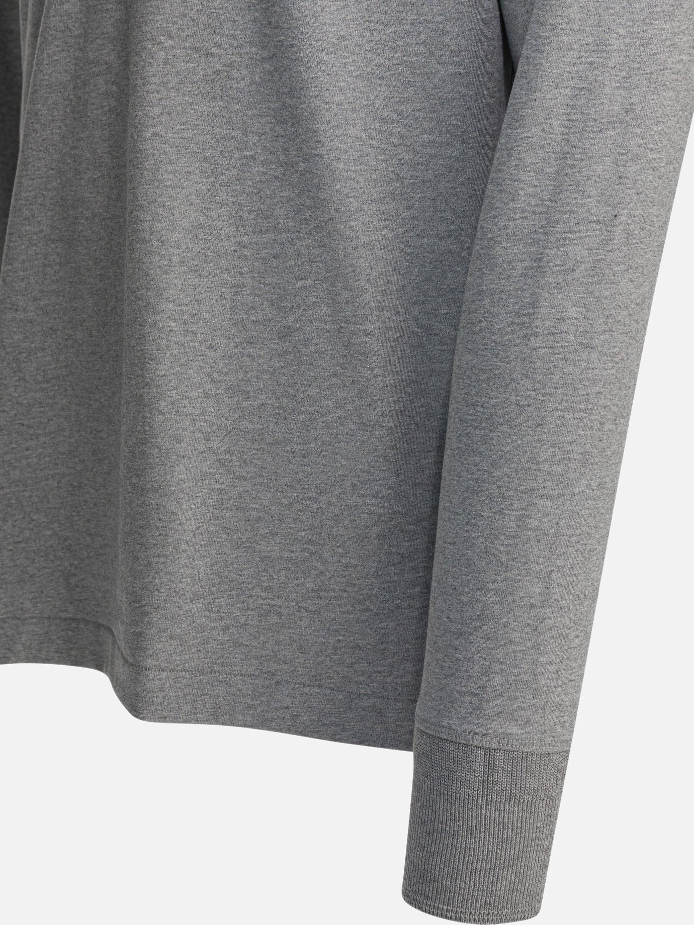 Henley t-shirts Solid colour  Grey - Merz b. Schwanen Men | PDP | Replica Handbags  | Zoom-Modal_4
