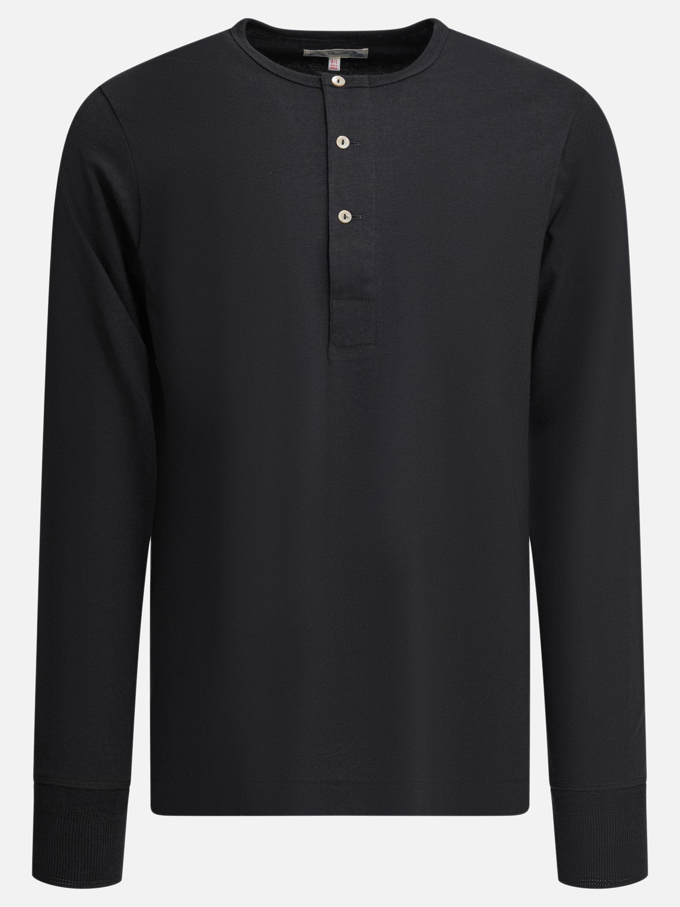 Henley t-shirts Solid colour  Black - Merz b. Schwanen Men | PLP | Replica Handbags  
