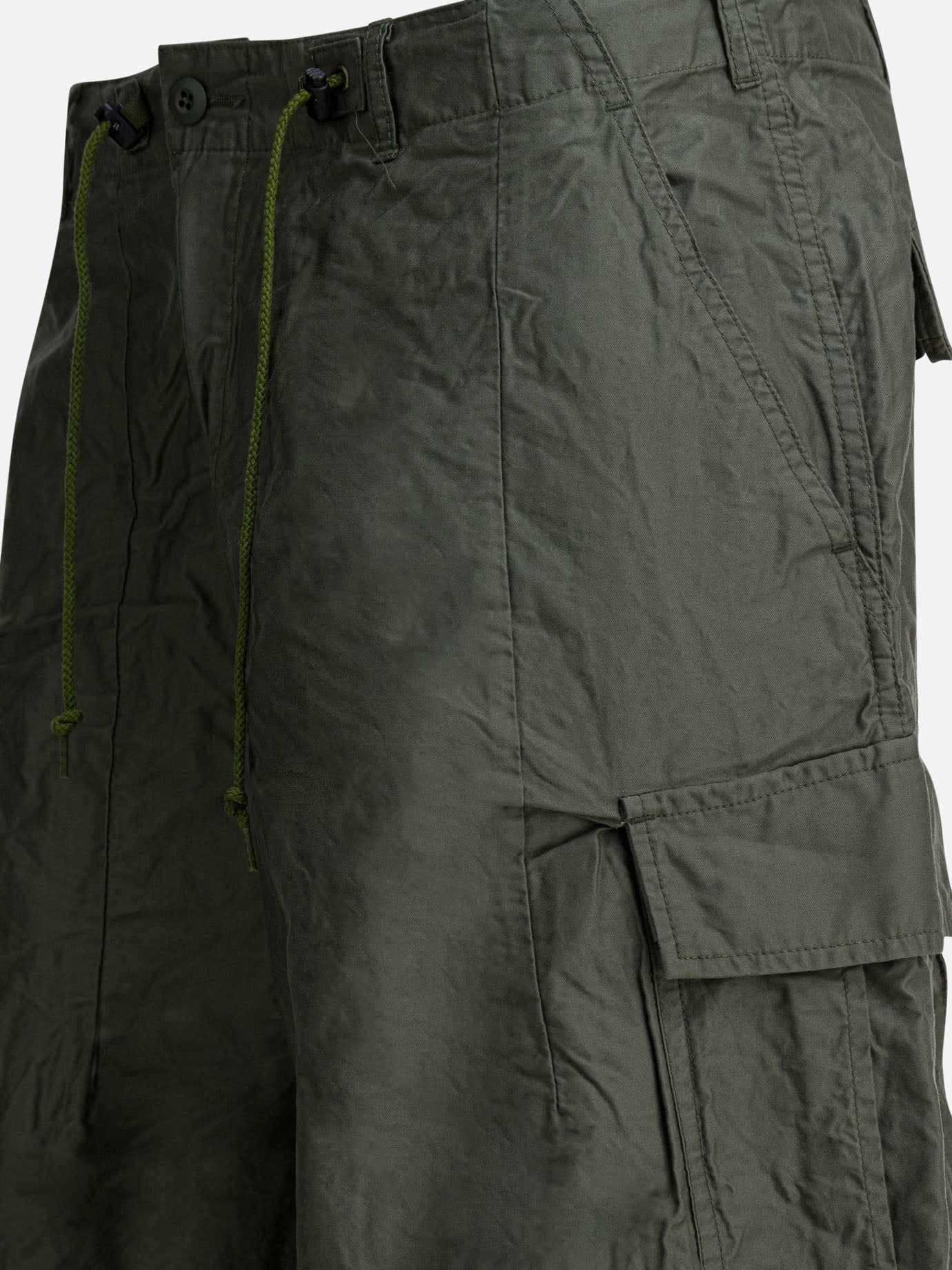 Cargo & parachute trousers Solid colour  Green - Needles Men | PDP | Replica Handbags  | Zoom-Modal_4
