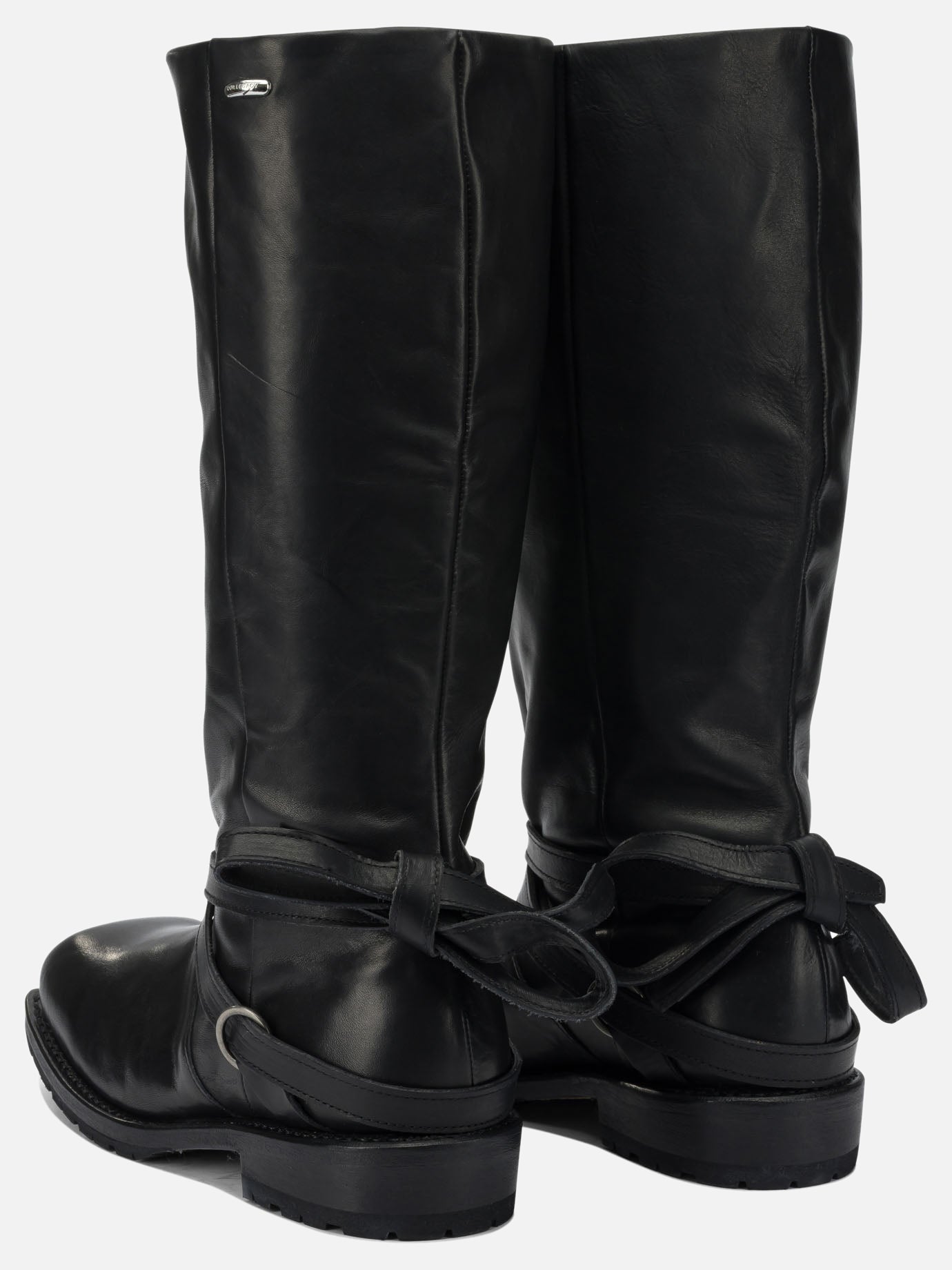 Knee-high 100% cow leather - 100% rubber  Black - Our Legacy Women | PDP | Replica Handbags  | Zoom-Modal_4
