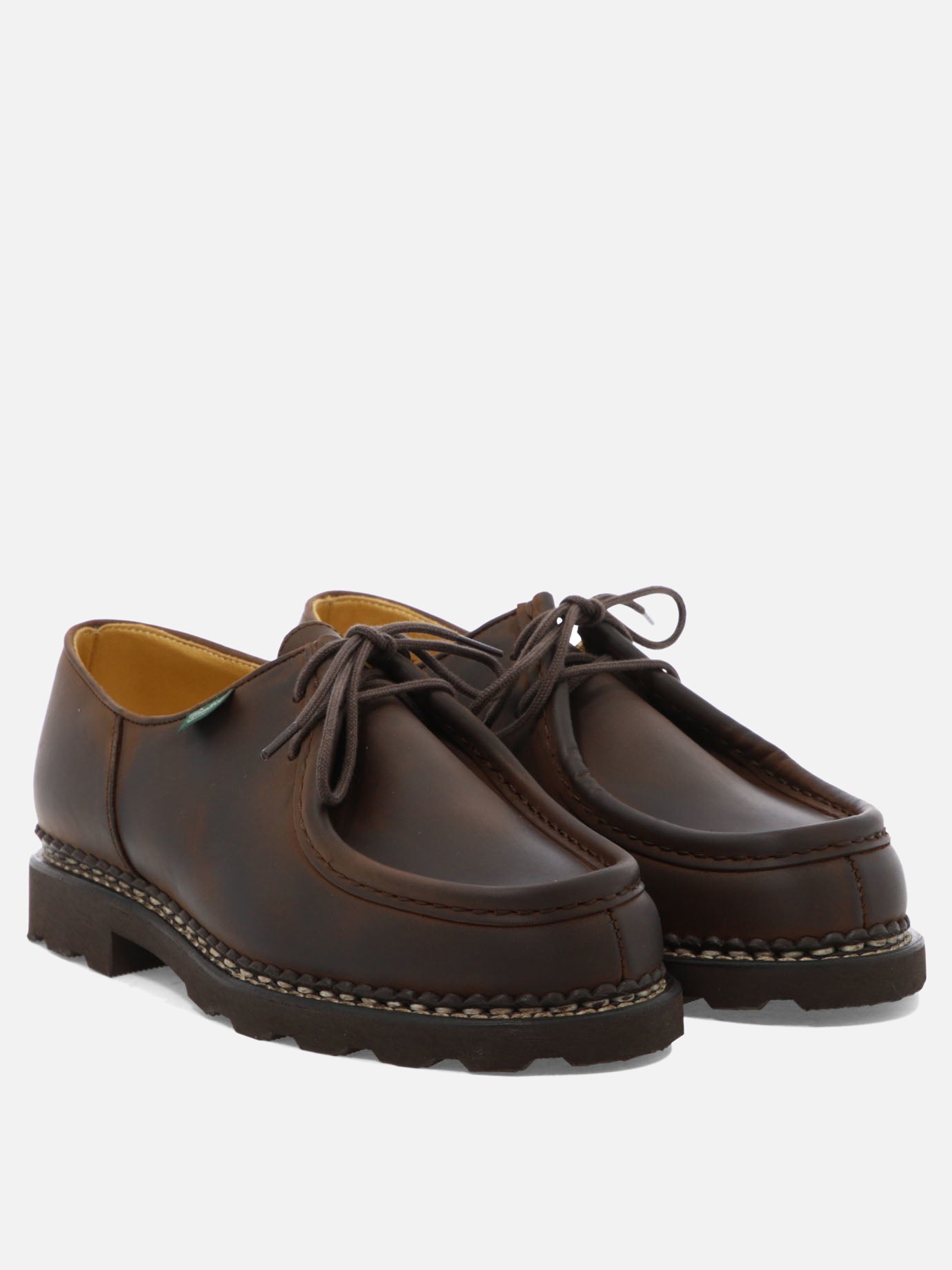 Laced loafers 100% leather - 100% rubber  Brown - Paraboot Men | PLP | Replica Handbags  | 2
