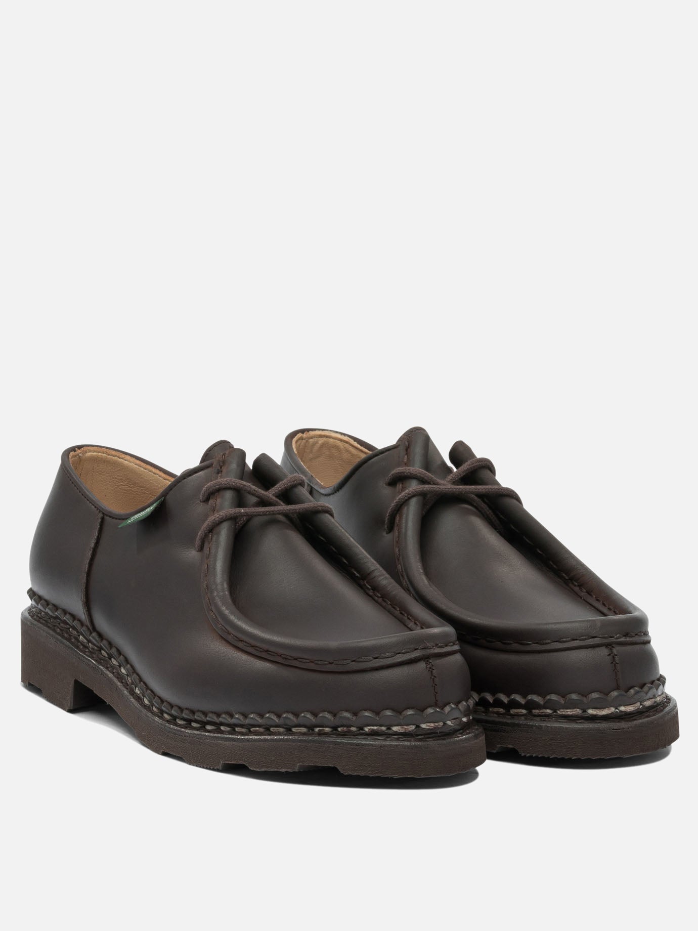 Laced loafers 100% leather - 100% rubber  Brown - Paraboot Men | PLP | Replica Handbags  | 2
