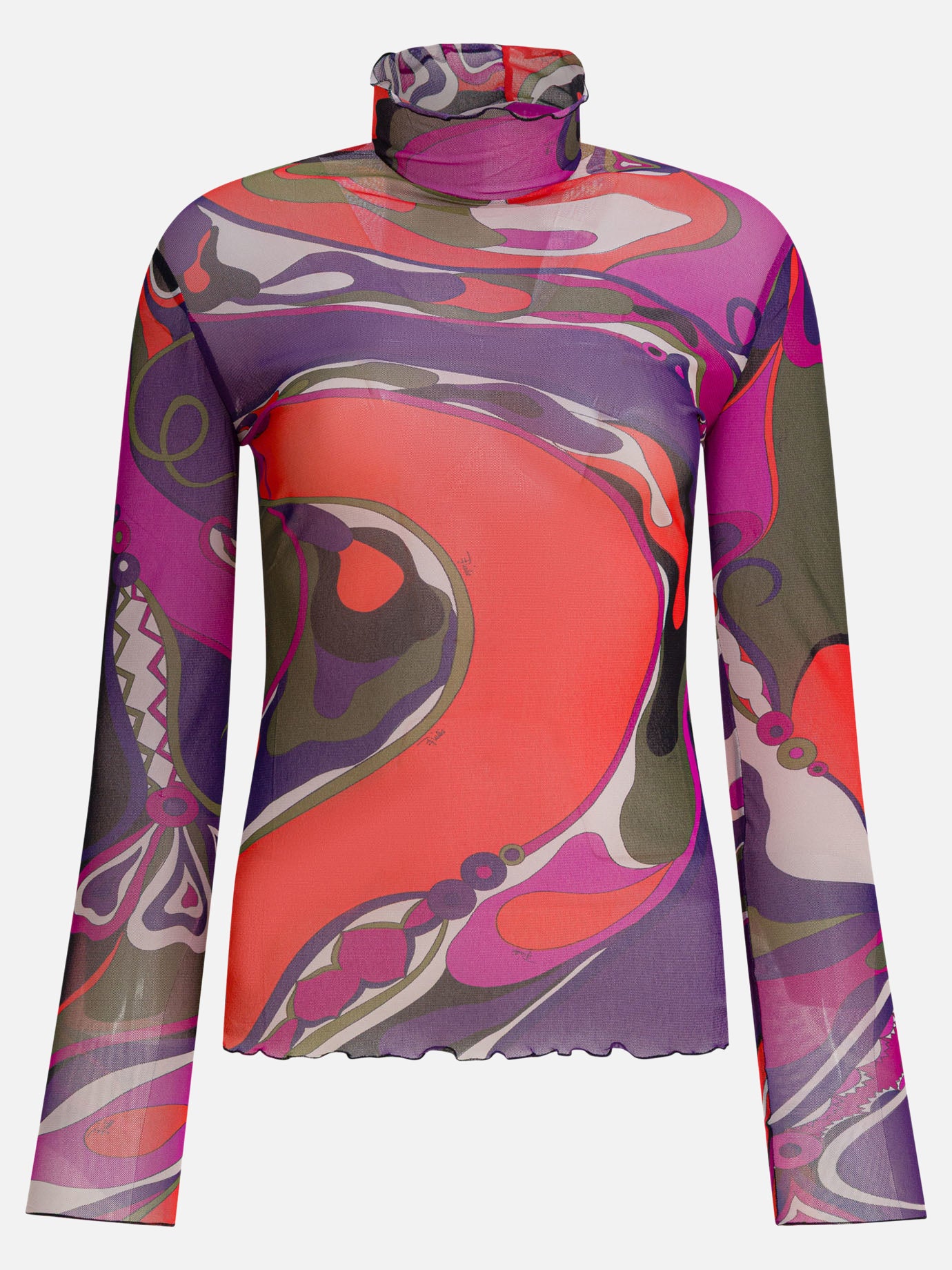Mock neck t-shirts Graphics  Purple - Pucci Women | PLP | Replica Handbags  

