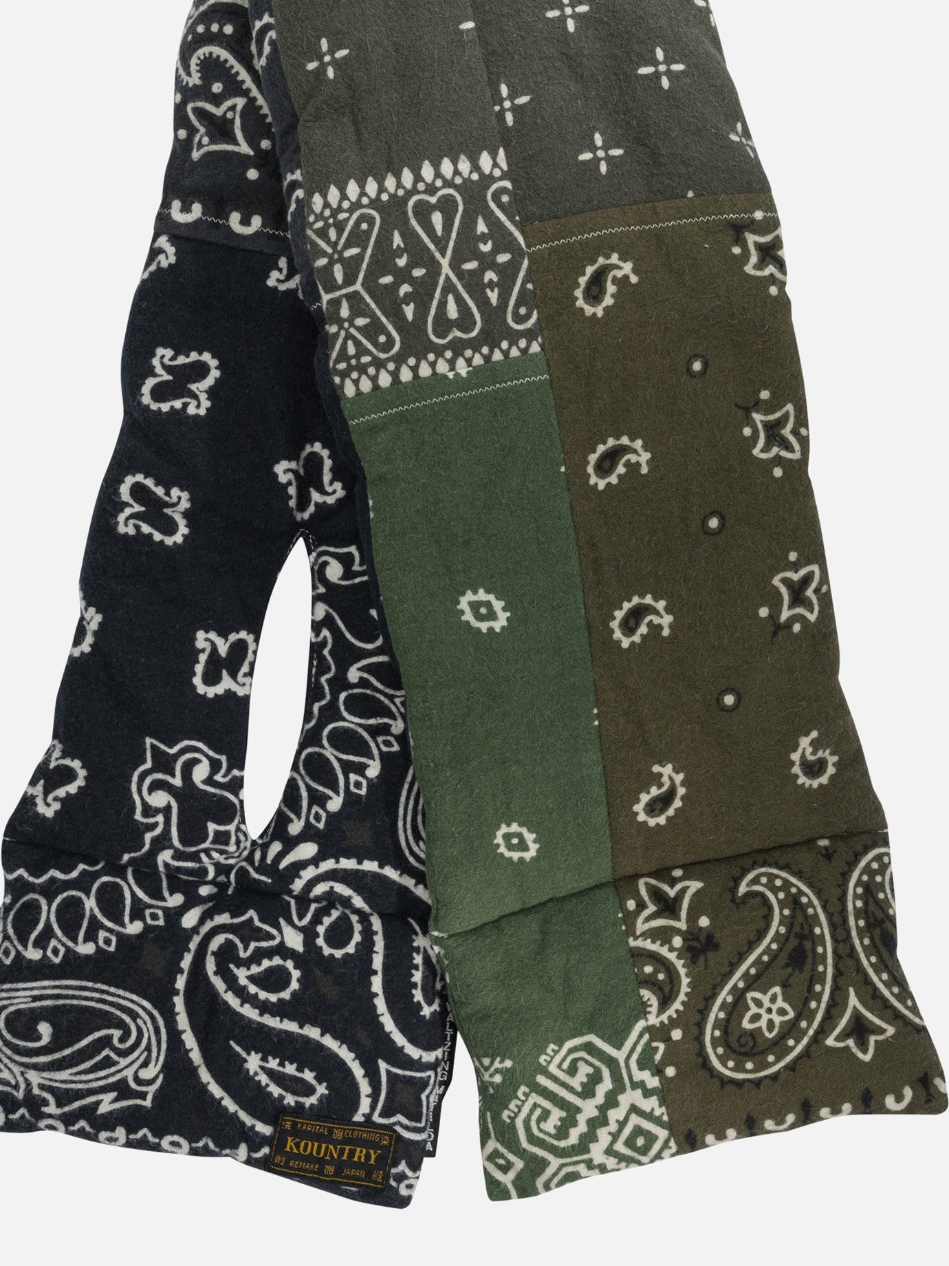Classic scarves 100% cotton  Green - KAPITAL Men | PDP | Replica Handbags  | Zoom-Modal_2
