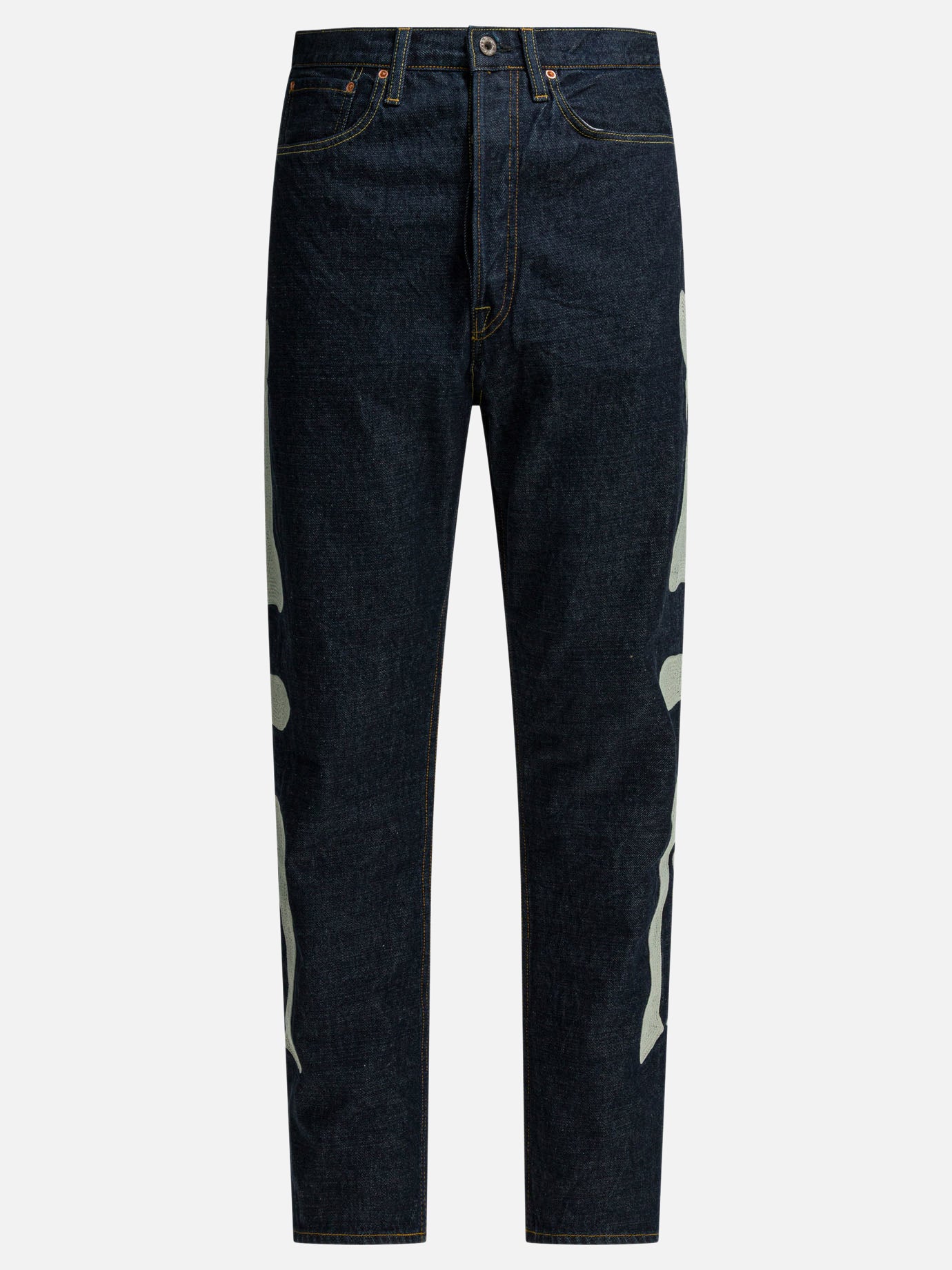 Straight-leg jeans Solid colour  Blue - KAPITAL Men | PLP | Replica Handbags  
