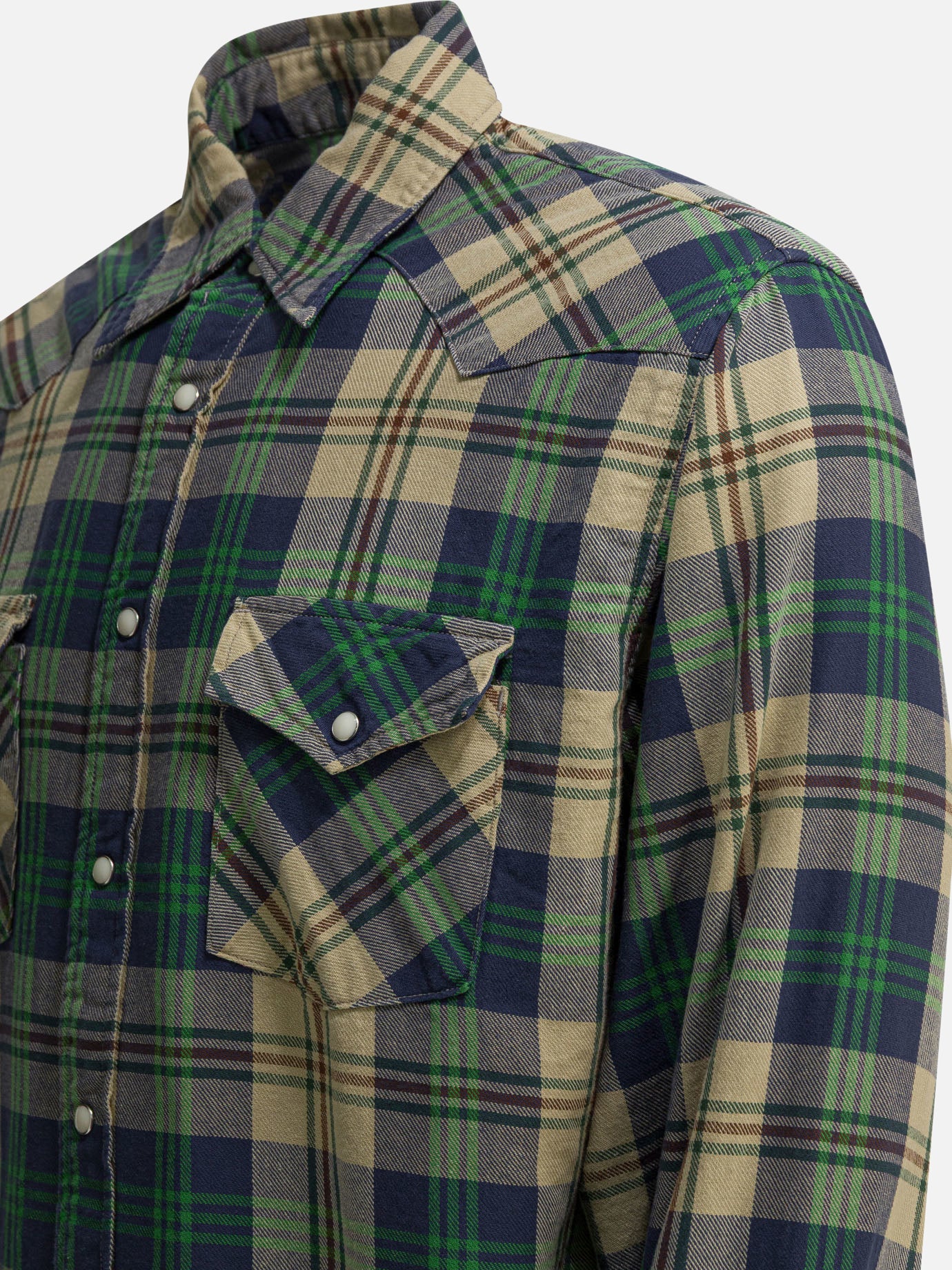 Casual shirts Check  Green - KAPITAL Men | PDP | Replica Handbags  | Zoom-Modal_4
