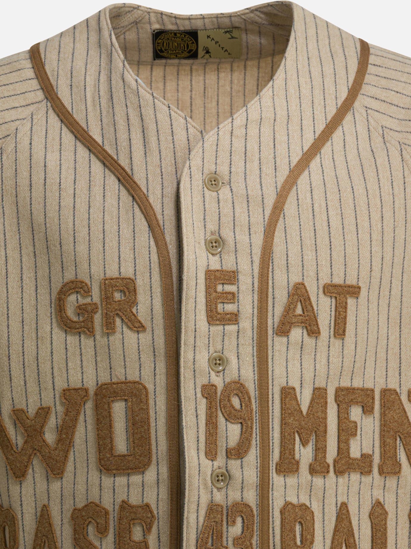 Casual shirts Striped  Beige - KAPITAL Men | PDP | Replica Handbags  | thumbnail_3