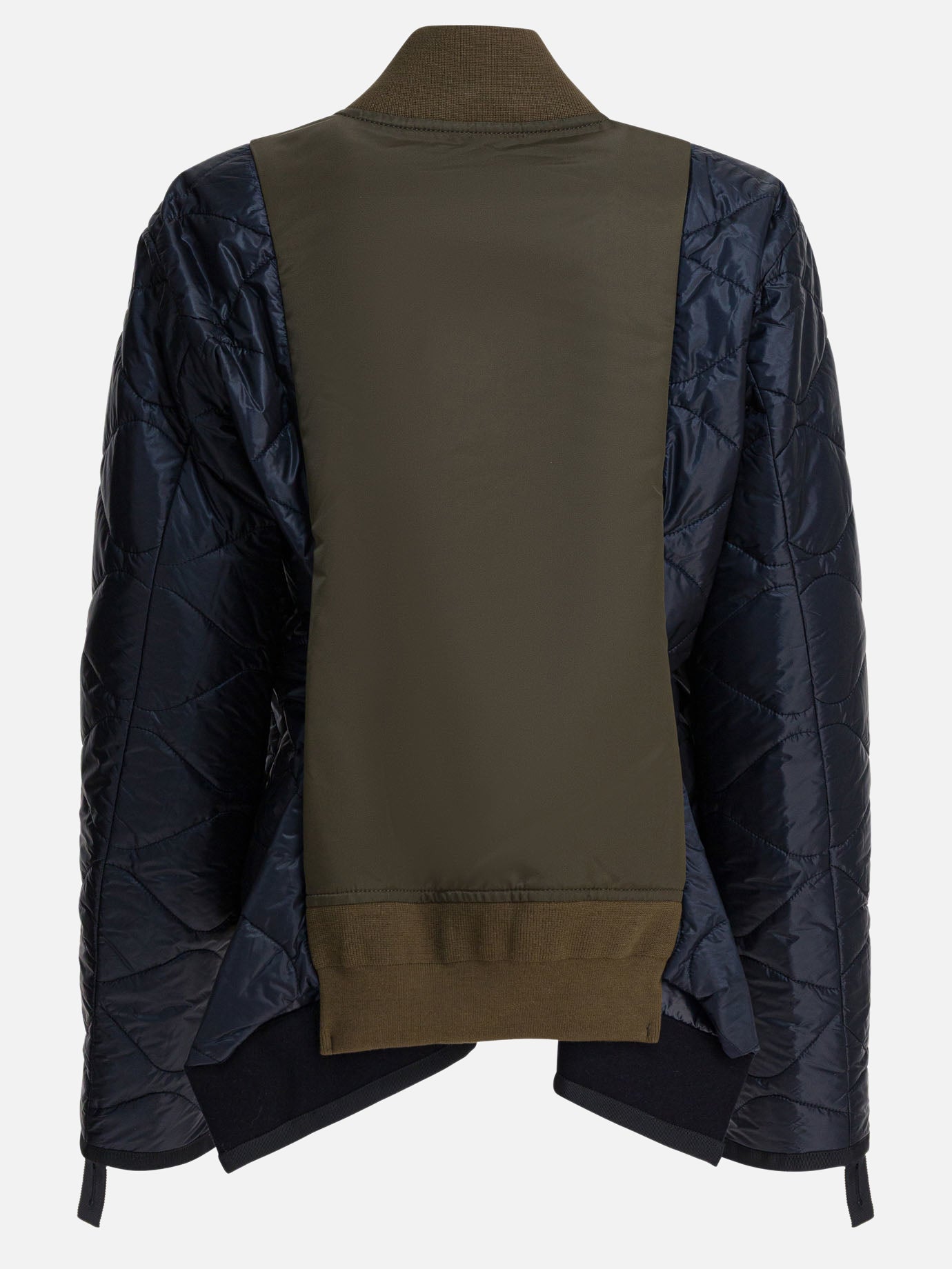 Bomber jackets Textured knit  Green - Sacai Women | PDP | Replica Handbags  | Zoom-Modal_2
