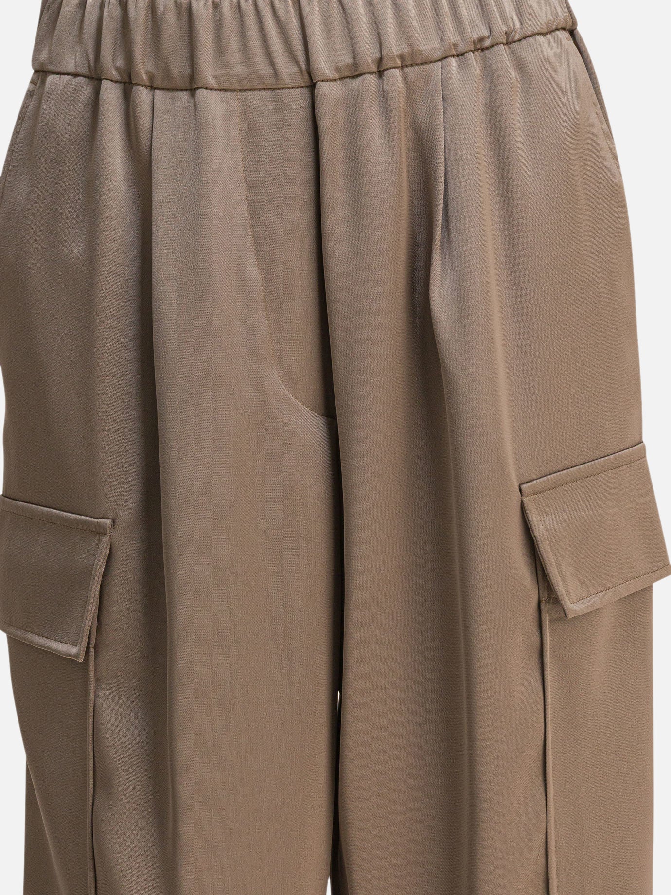 Cargo & parachute trousers Solid colour  Beige - Semper Women | PDP | Replica Handbags  | thumbnail_3