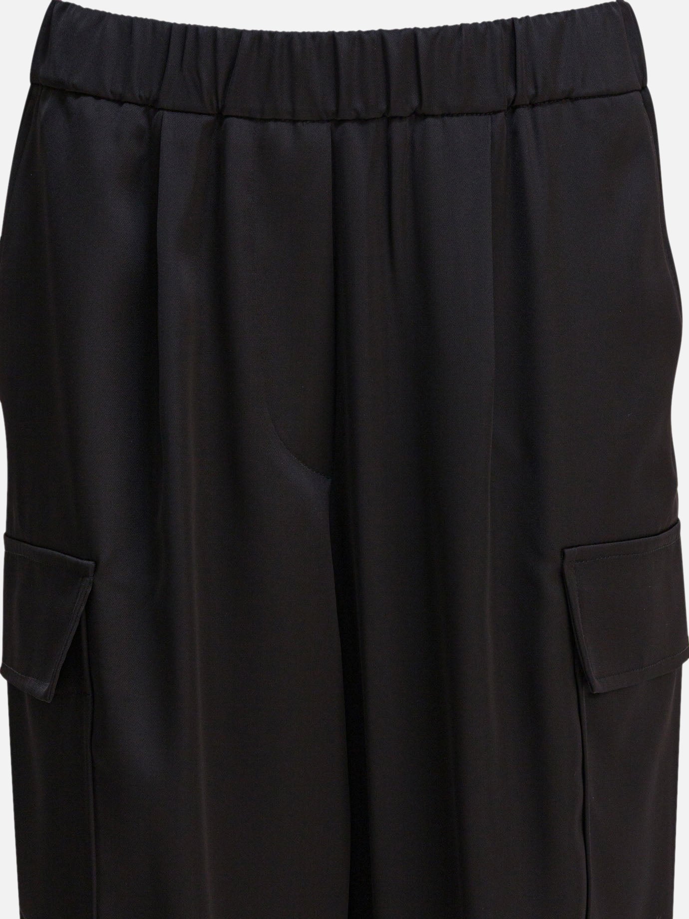 Cargo & parachute trousers Solid colour  Black - Semper Women | PDP | Replica Handbags  | thumbnail_3