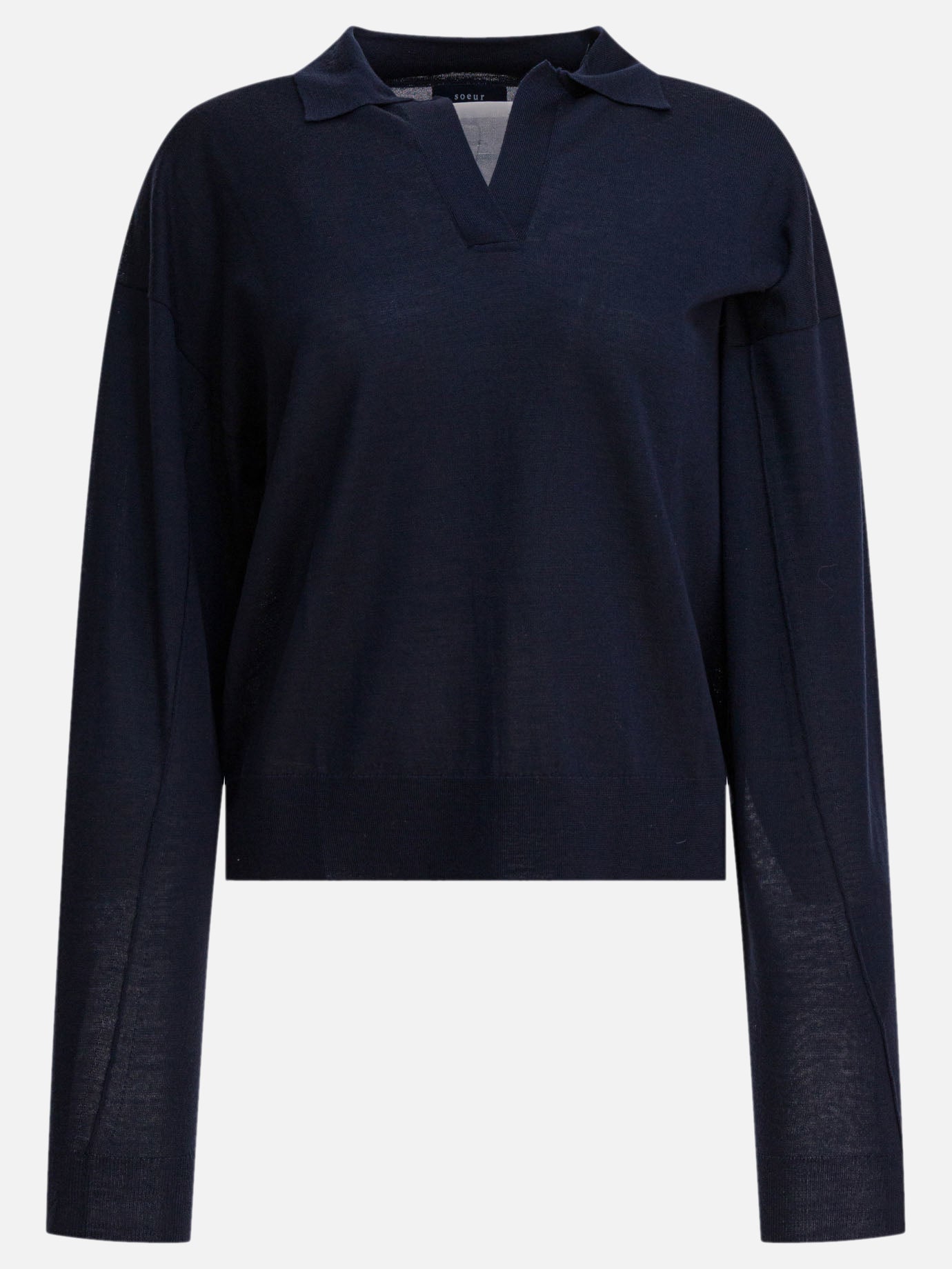 V neck sweaters Solid colour  Blue - Soeur Women | PDP | Replica Handbags  | Zoom-Modal
