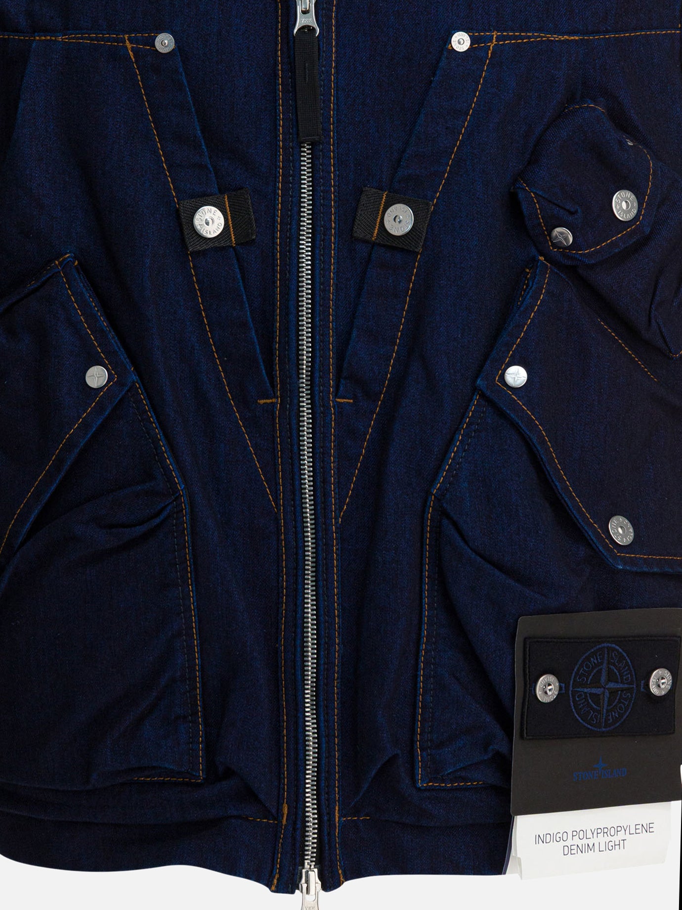 Vest jackets Solid colour  Blue - Stone Island Men | PDP | Replica Handbags  | thumbnail_3