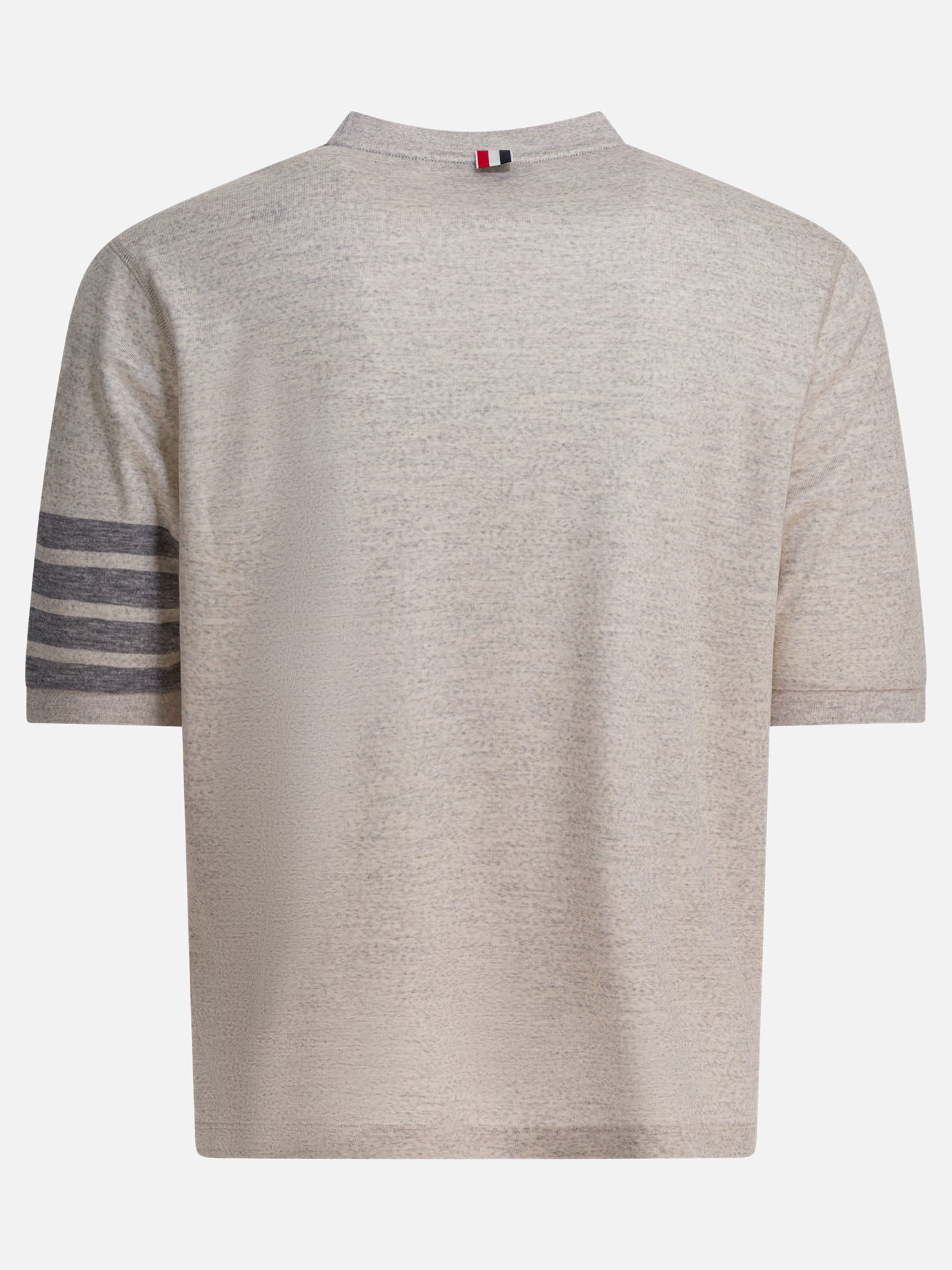 Crewneck t-shirts Solid colour  Grey - Thom Browne Men | PDP | Replica Handbags  | 2
