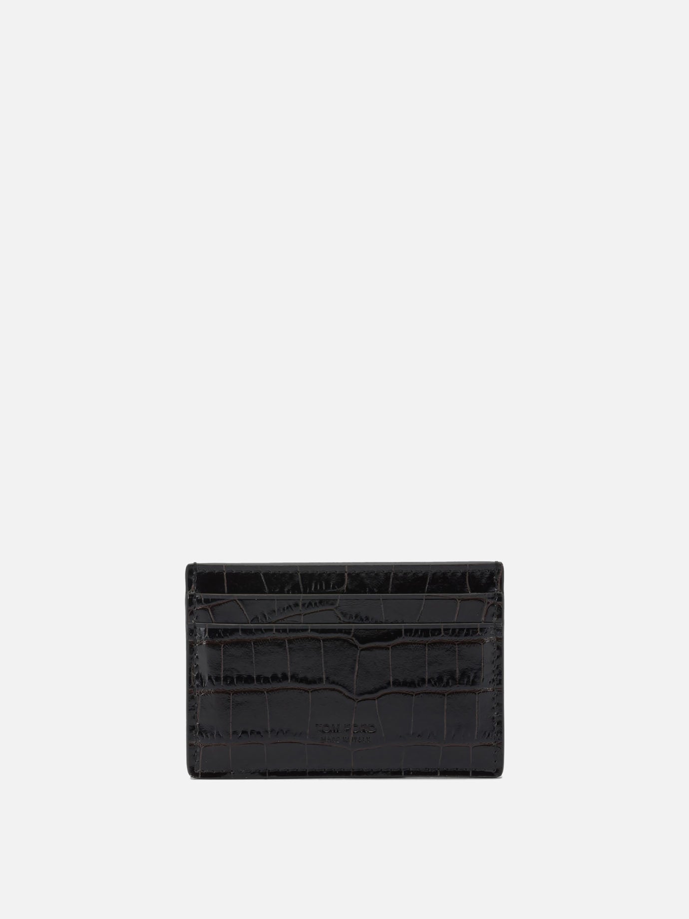 Card holders 100% calf leather  Brown - Tom Ford Men | PDP | Replica Handbags  | Zoom-Modal
