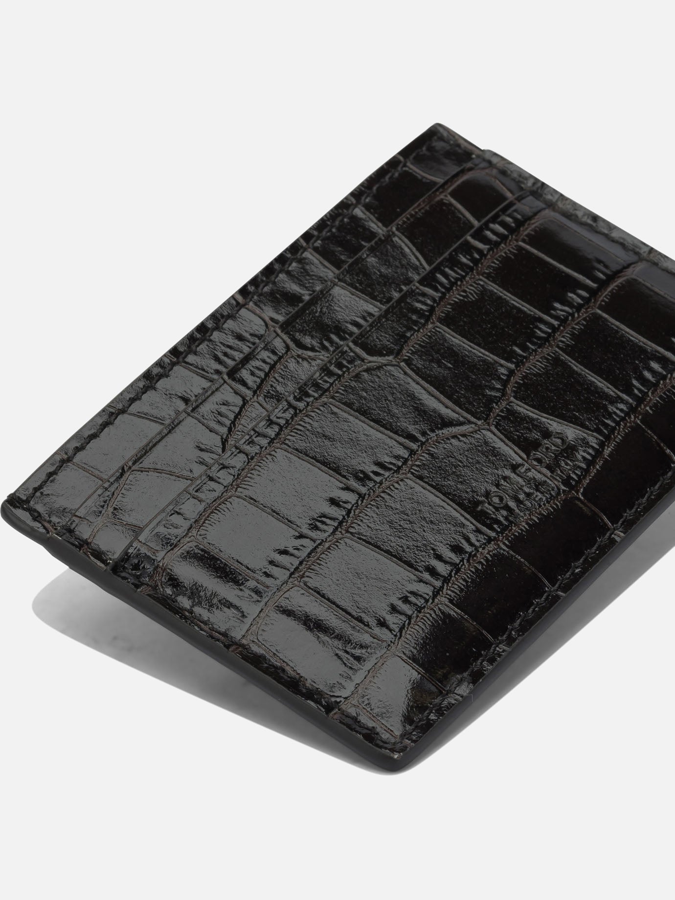 Card holders 100% calf leather  Brown - Tom Ford Men | PDP | Replica Handbags  | Zoom-Modal_4
