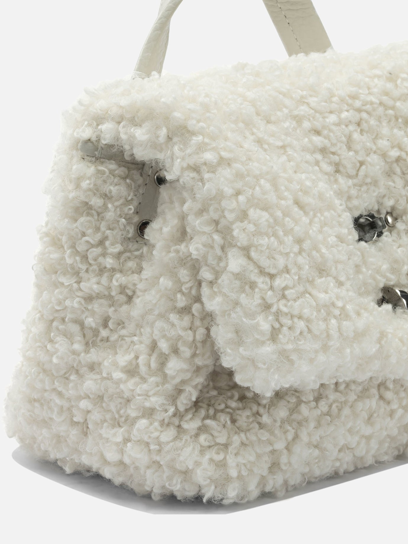 Small bags 100% fabric - 100% leather  White - Zanellato Women | PDP | Replica Handbags  | Zoom-Modal_4
