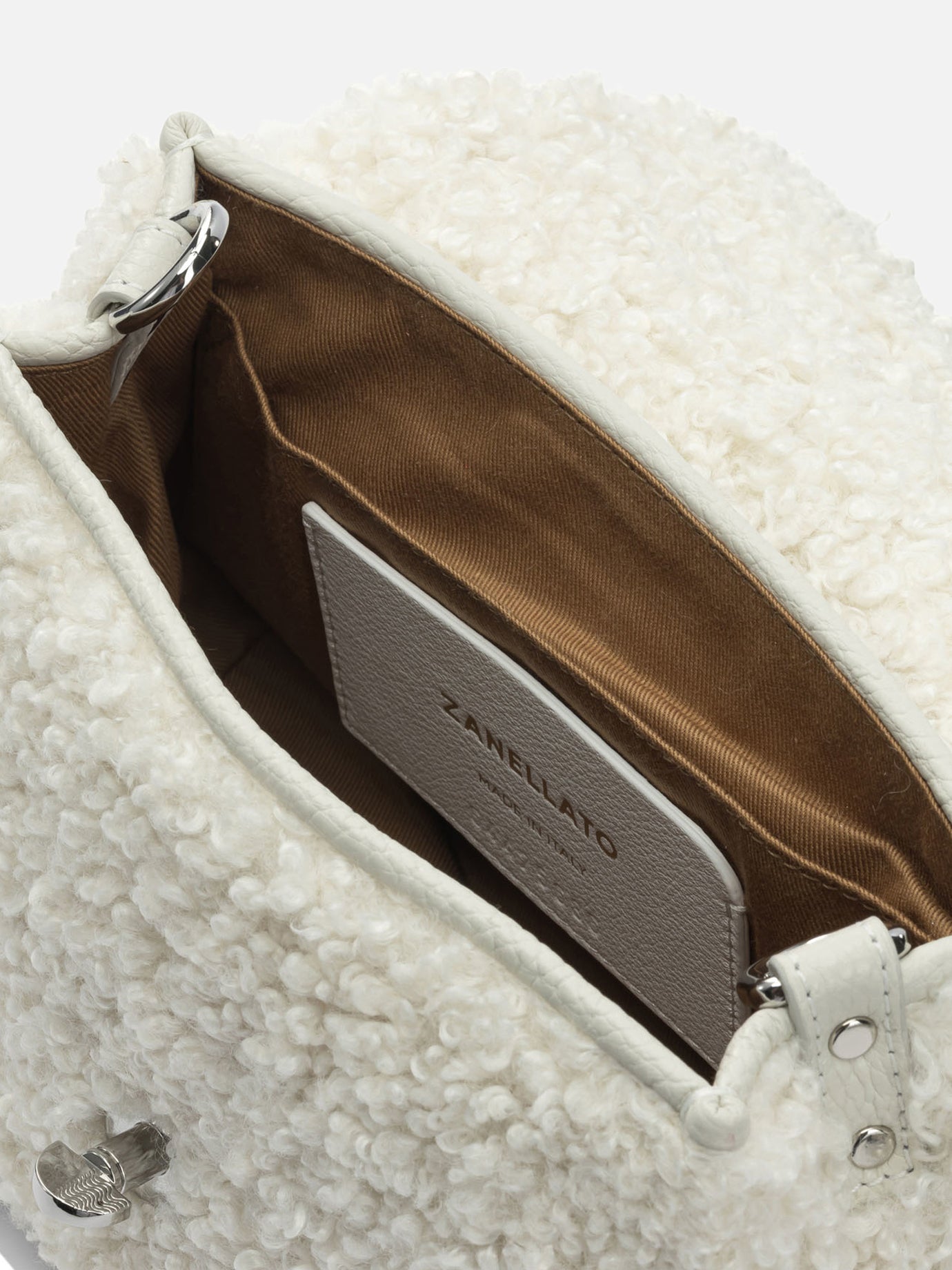 Small bags 100% fabric - 100% leather  White - Zanellato Women | PDP | Replica Handbags  | thumbnail_5