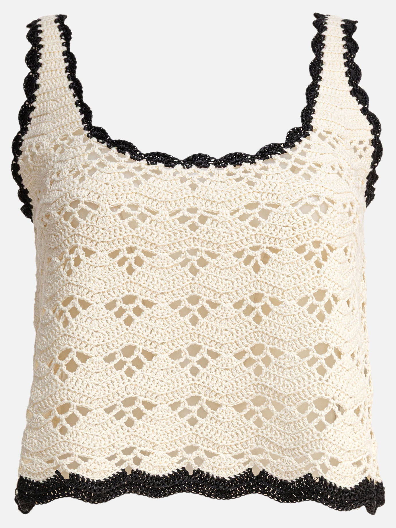Tank tops Textured knit  Beige - Zimmermann Women | PDP | Replica Handbags  | Zoom-Modal
