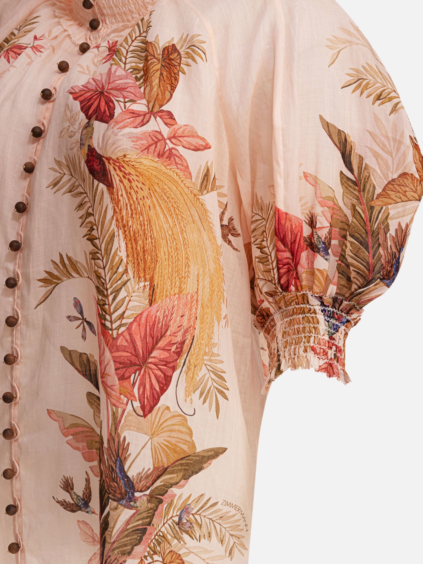 Casual shirts Floral  Beige - Zimmermann Women | PDP | Replica Handbags  | Zoom-Modal_5
